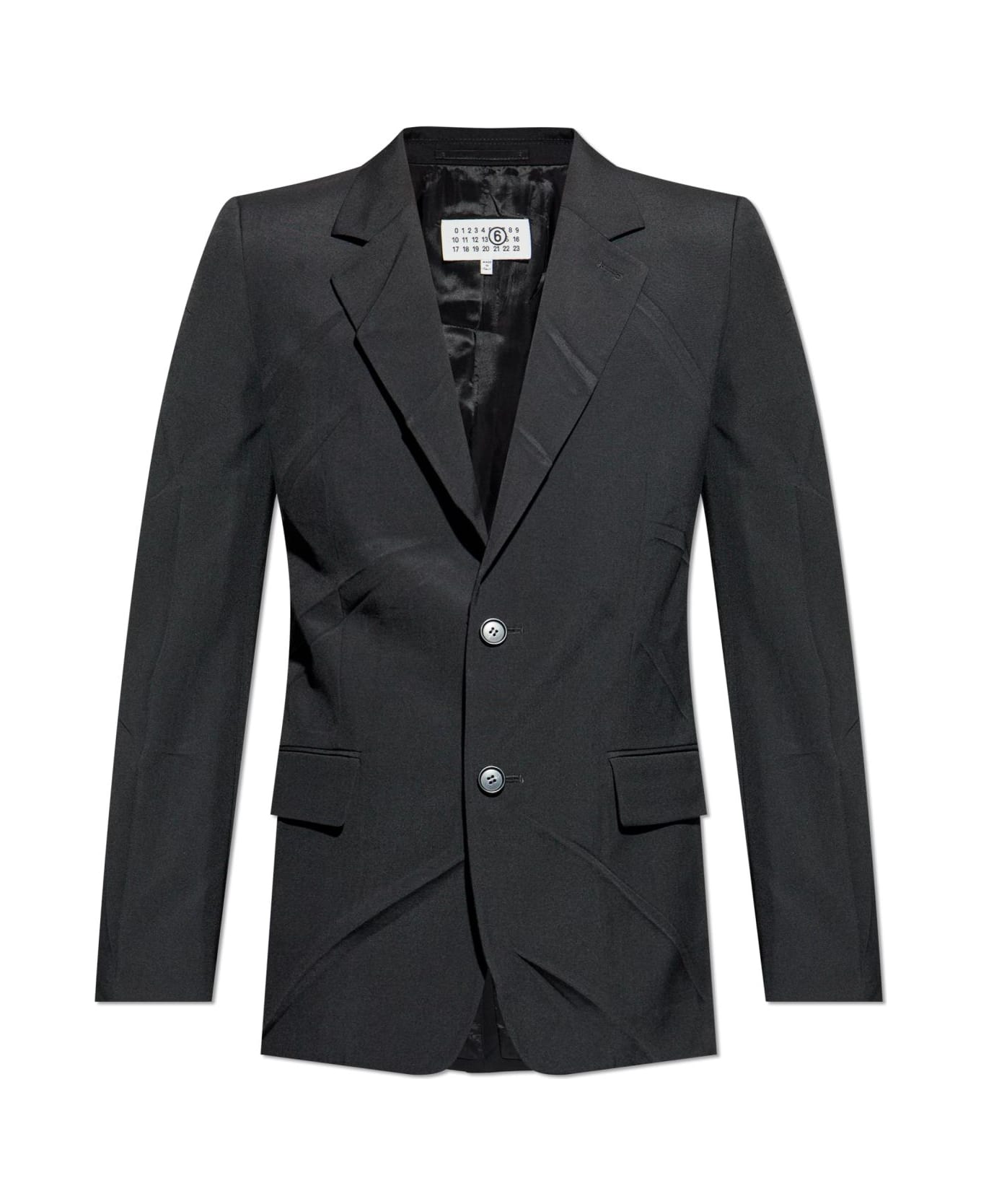 MM6 Maison Margiela Single-breasted Blazer - BLACK