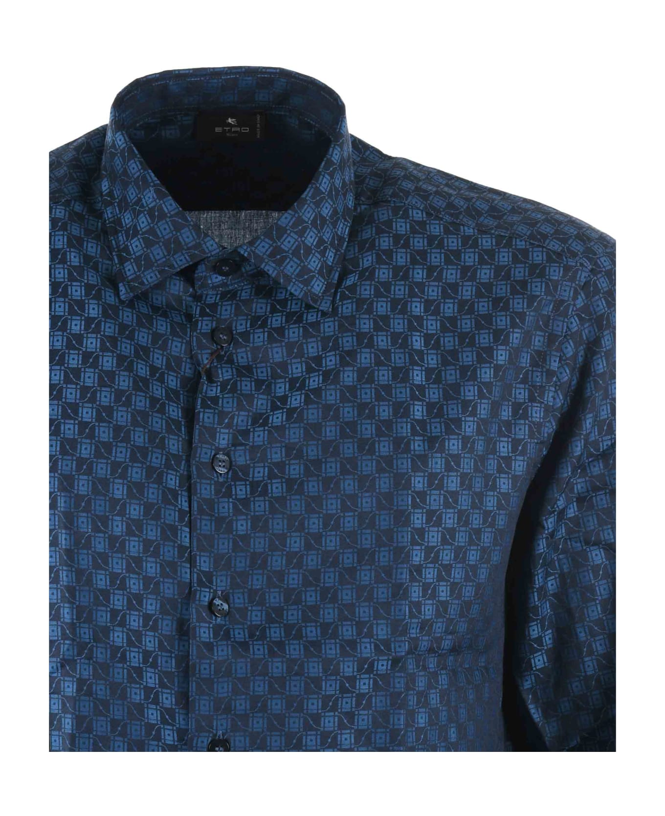 Etro Buttoned Long-sleeved Shirt - Blu