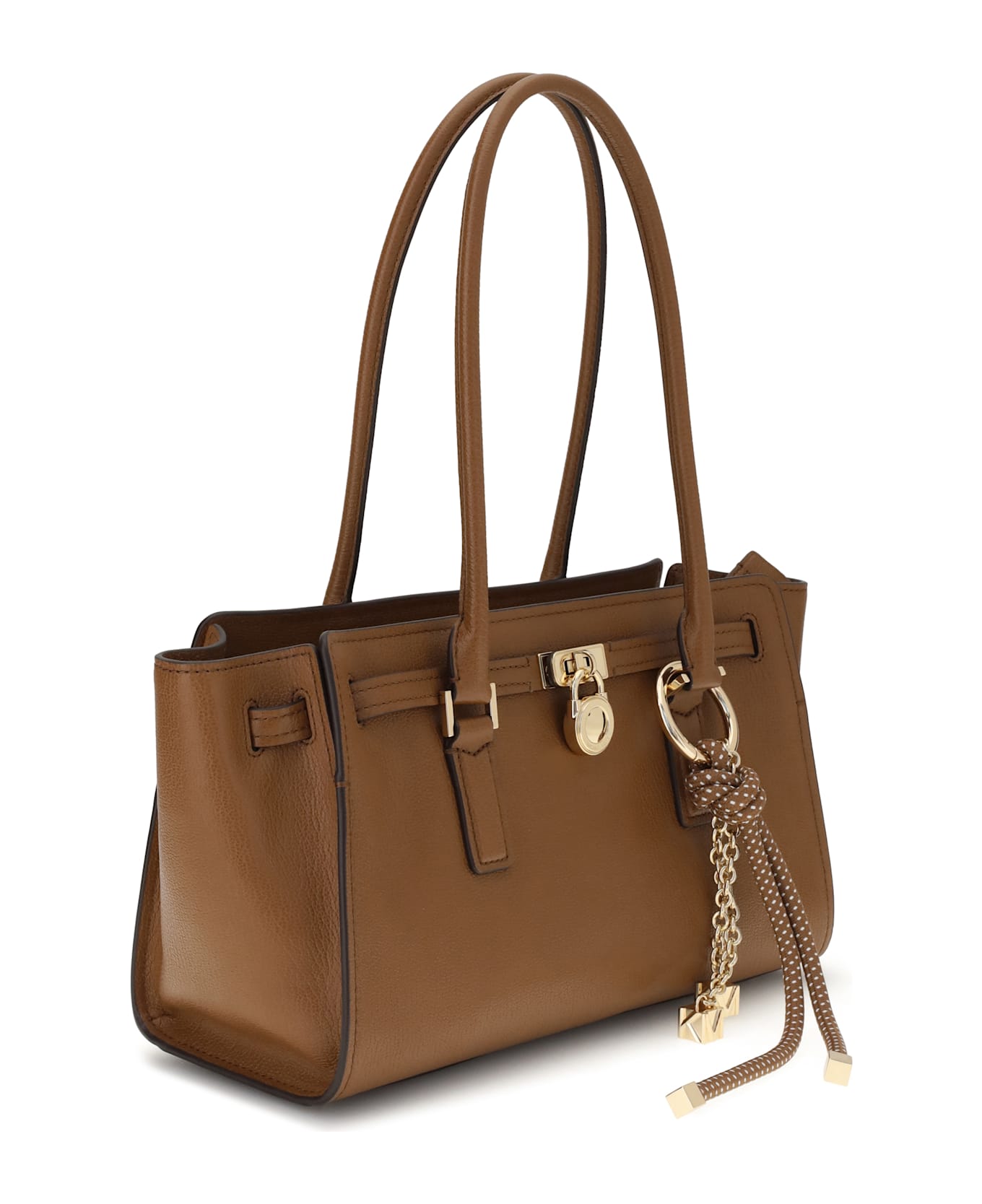 Michael Kors Leather Shoulder Bag - BROWN