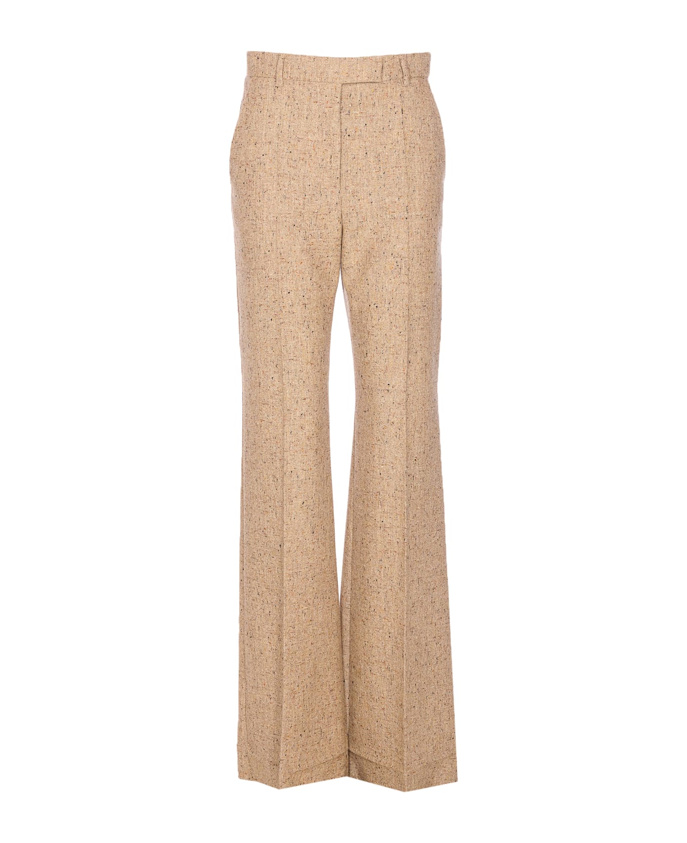 Valentino Garavani Bottonato Natte' Pants - Beige