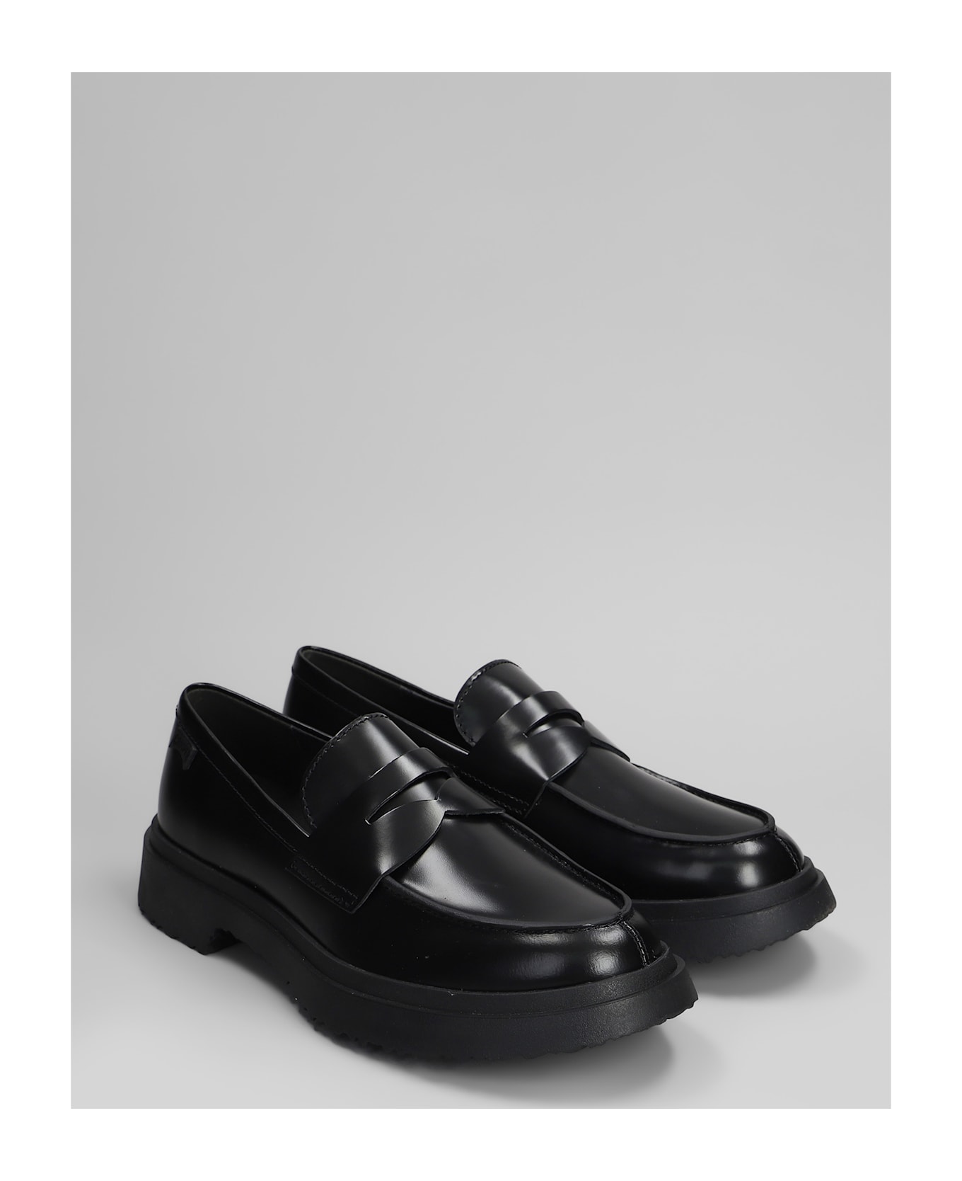 Camper Walden Loafers In Black Leather - WALDEN NEGRO