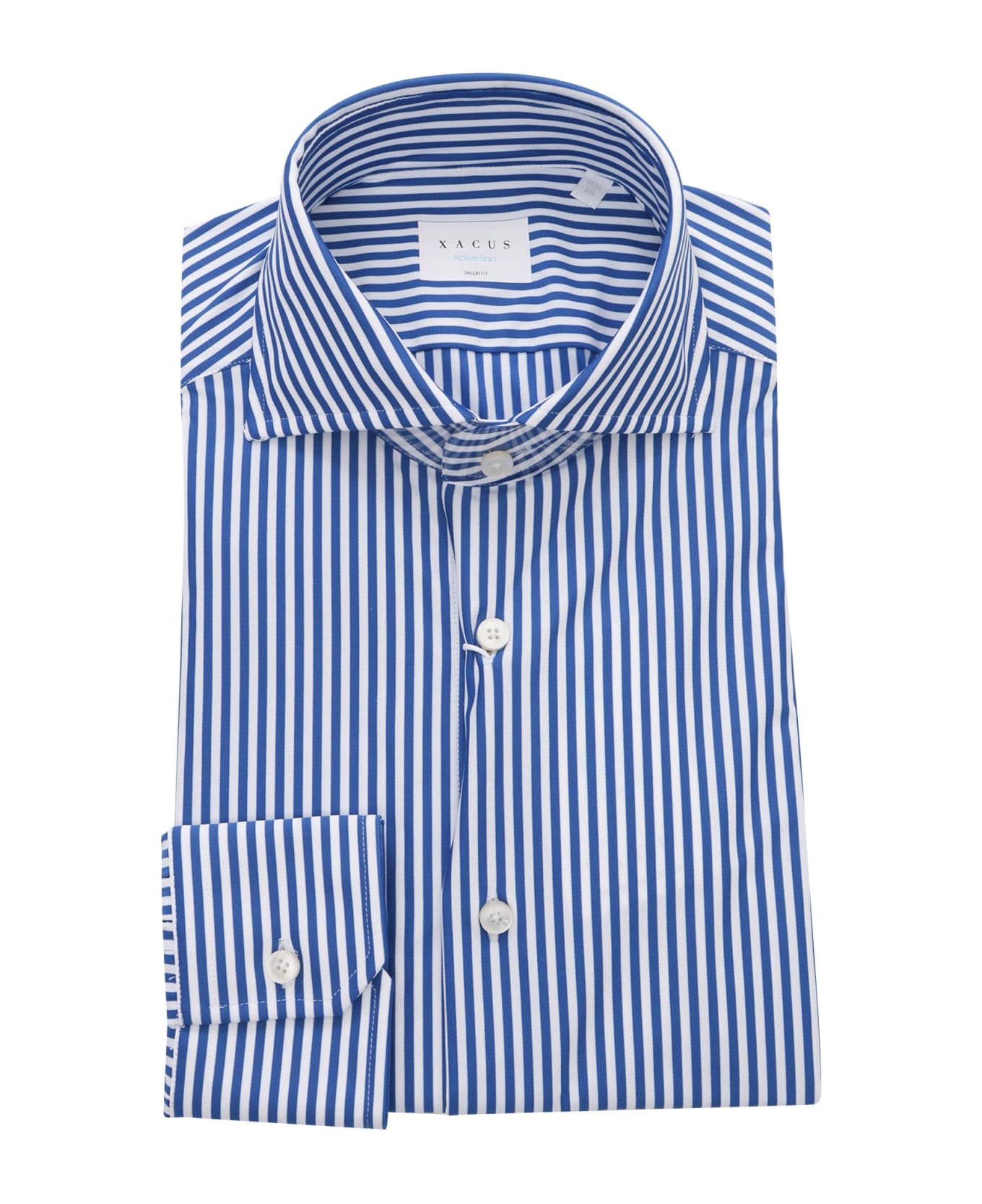Xacus Blue Striped Shirt - MULTICOLOR