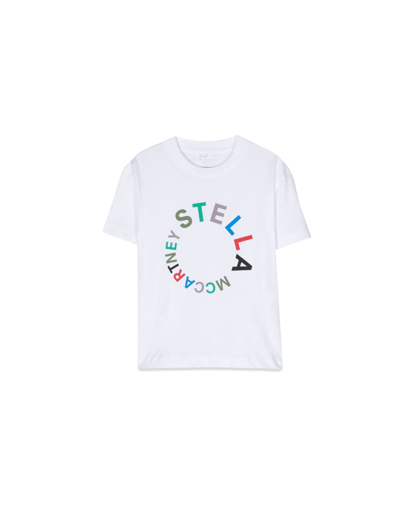 Stella McCartney Kids T-shirt Logo - WHITE Tシャツ＆ポロシャツ