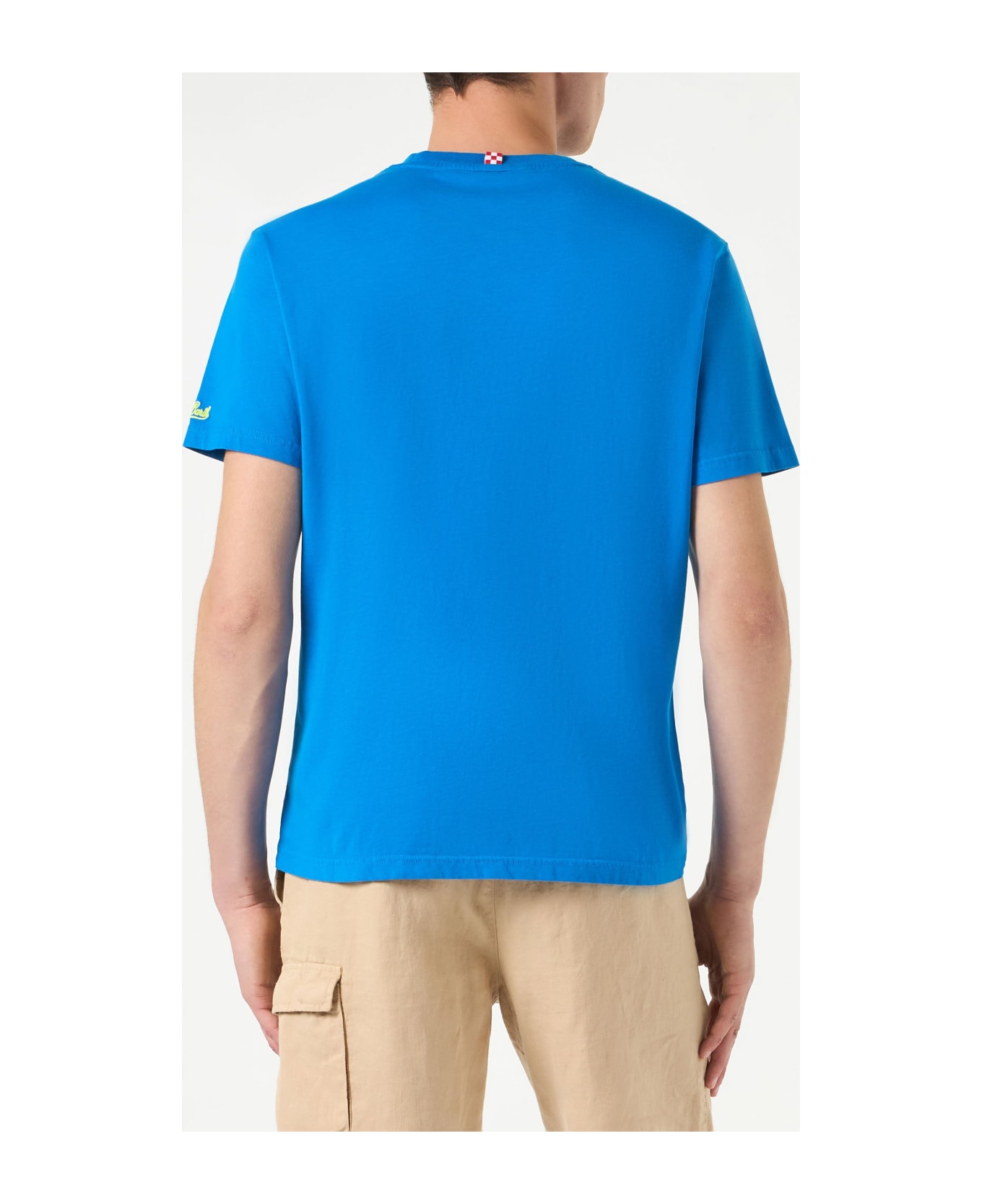 MC2 Saint Barth Man Cotton T-shirt With Snoopy Print | Snoopy - Peanuts Special Edition - BLUE