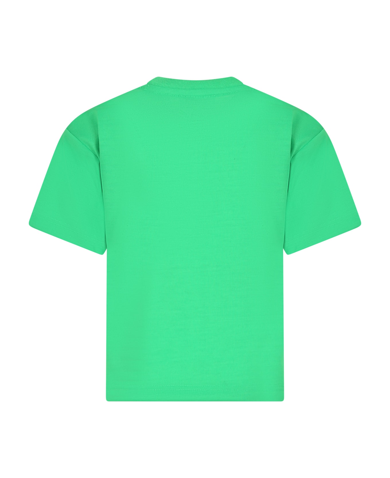 Marc Jacobs Green T-shirt For Kids With Logo - Blue Tシャツ＆ポロシャツ