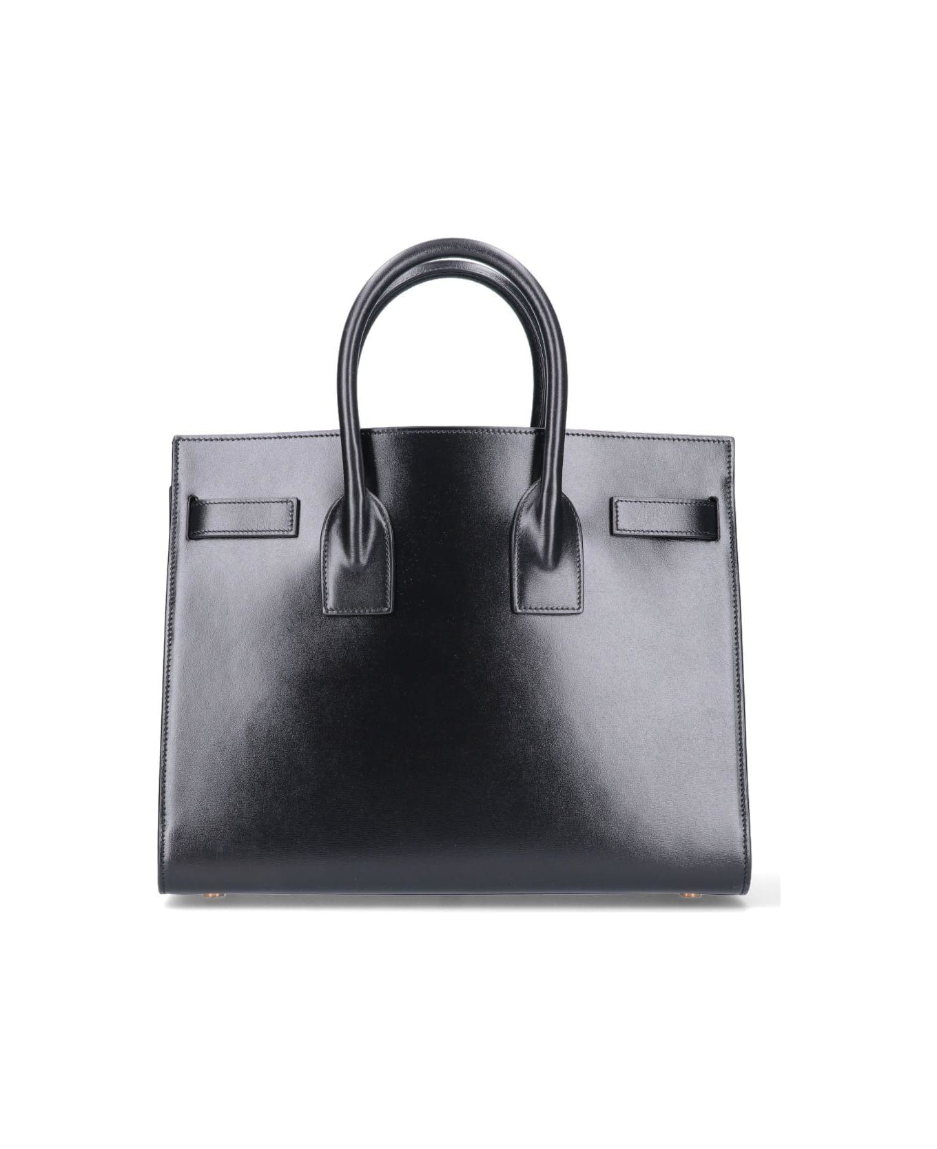 Saint Laurent Baby Sac de Jour Leather Tote Nero/ Nero