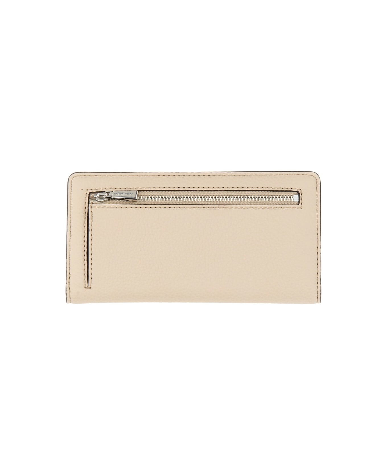 Michael Kors Leather Wallet - BEIGE