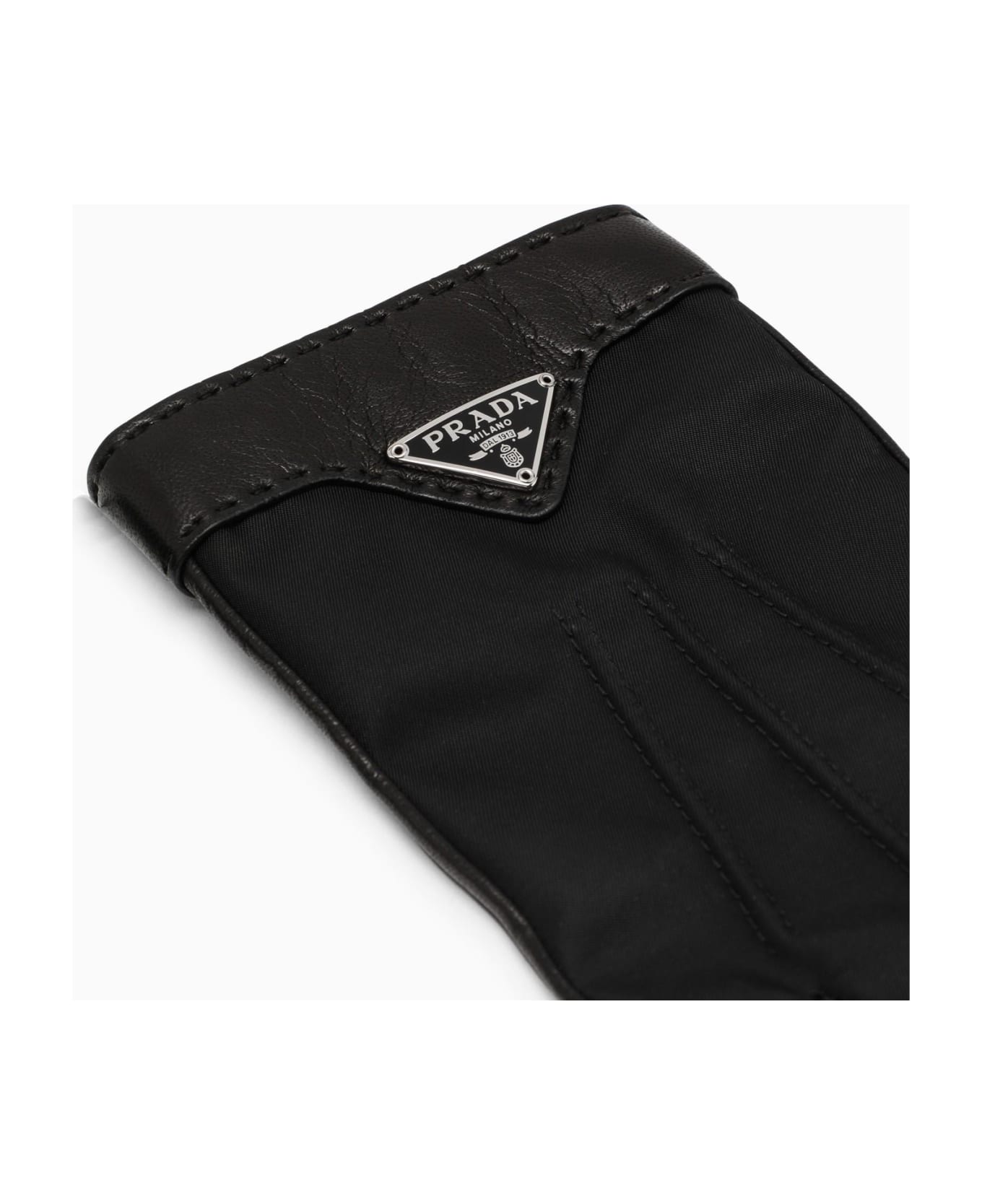 Prada Black Nappa Gloves - NERO