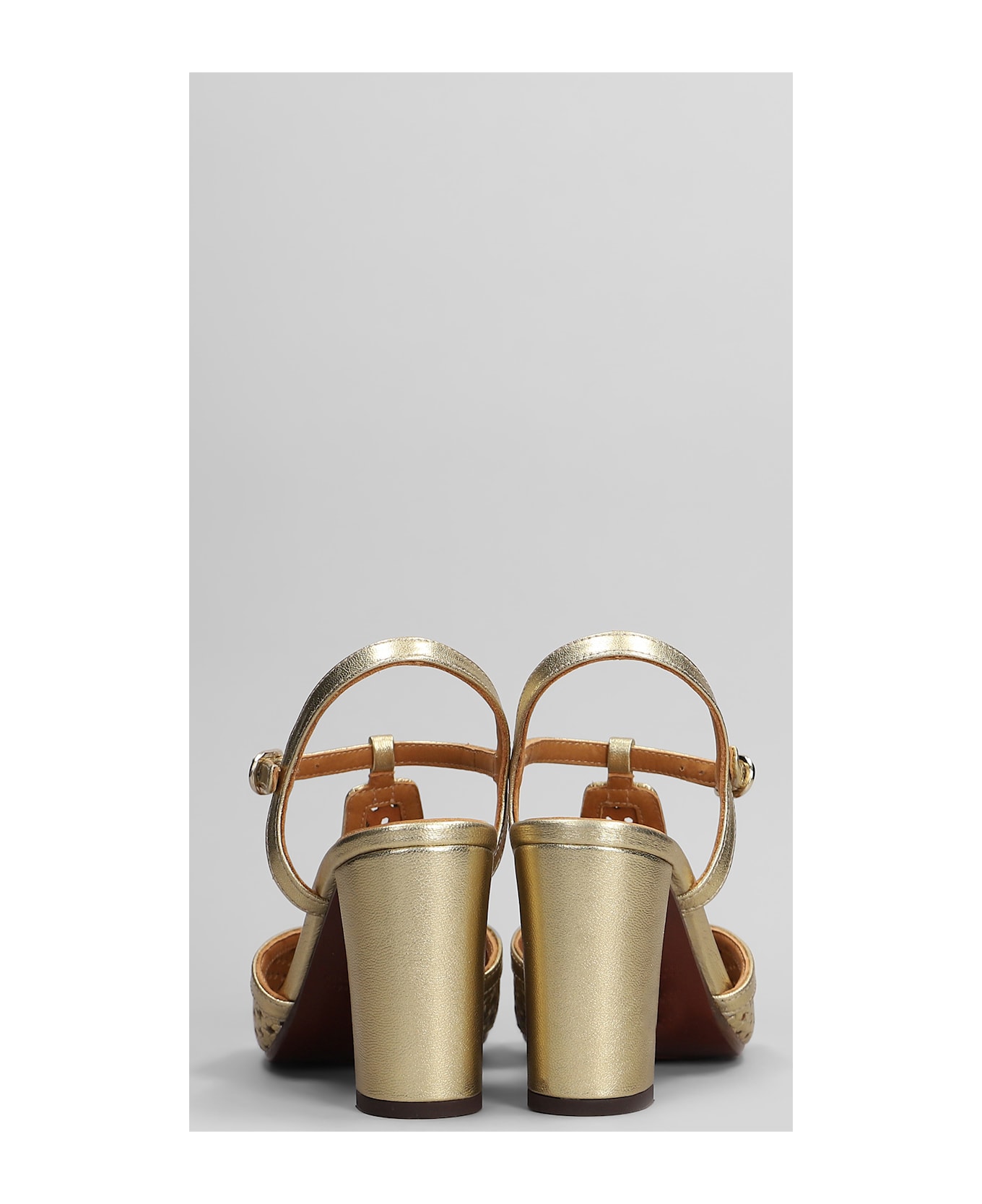 Chie Mihara Bechill Sandals In Gold Leather - gold