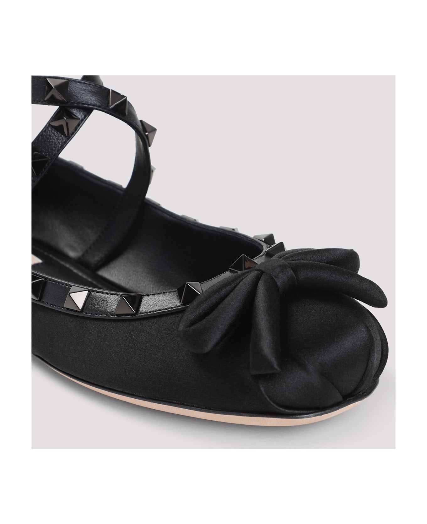 Valentino Garavani Satin Ballerinas - No Nero