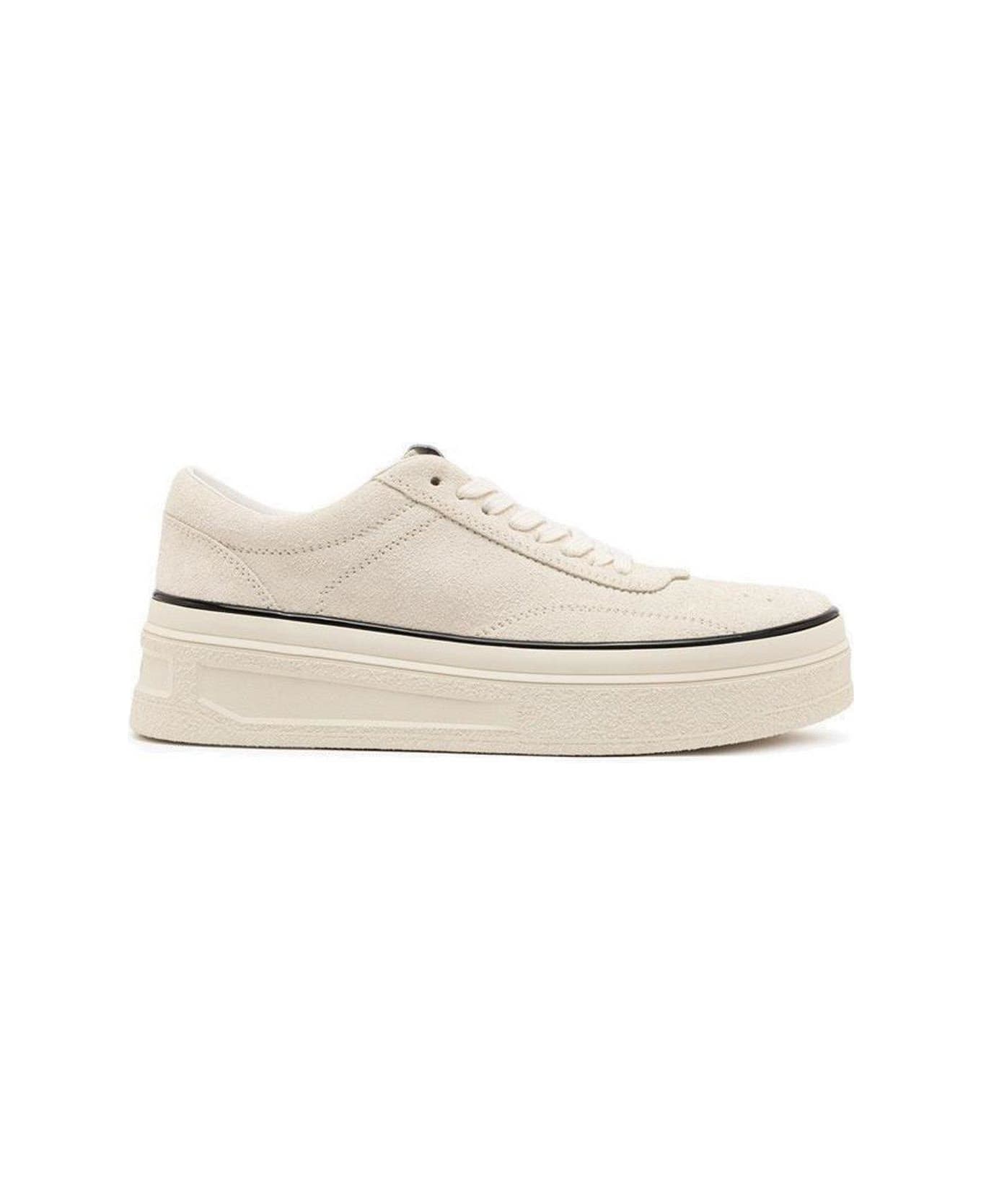 Jil Sander Platofrm Low-top Sneakers - White