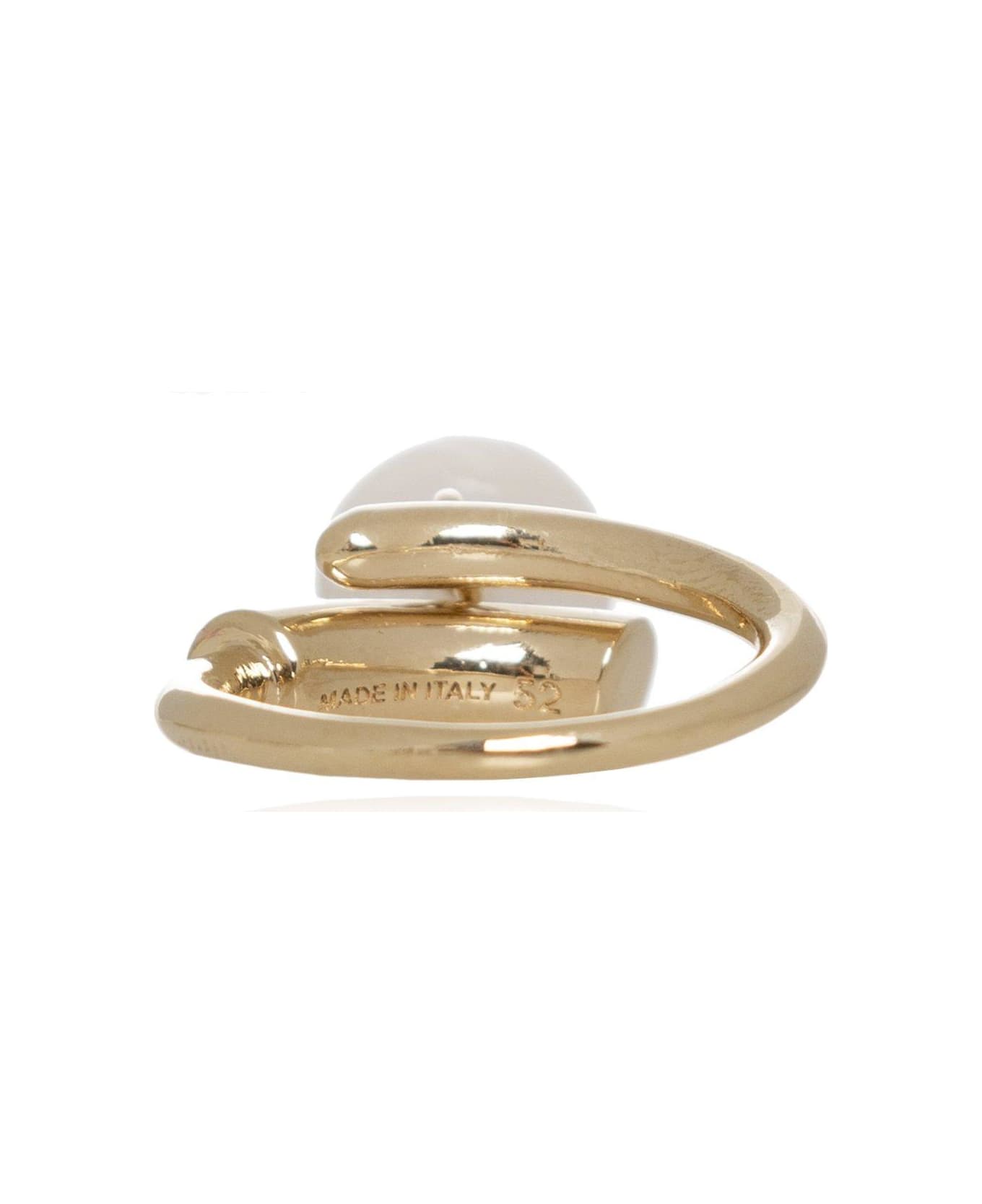 Chloé Darcey Pearl Embellished Ring - Oro
