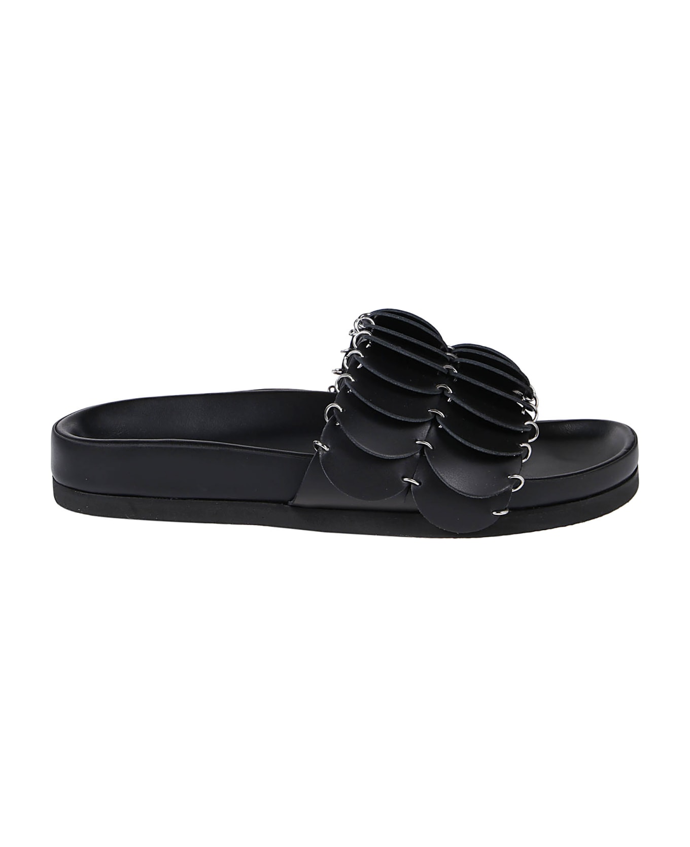 Paco Rabanne Pacoio Slide Sandals - Black