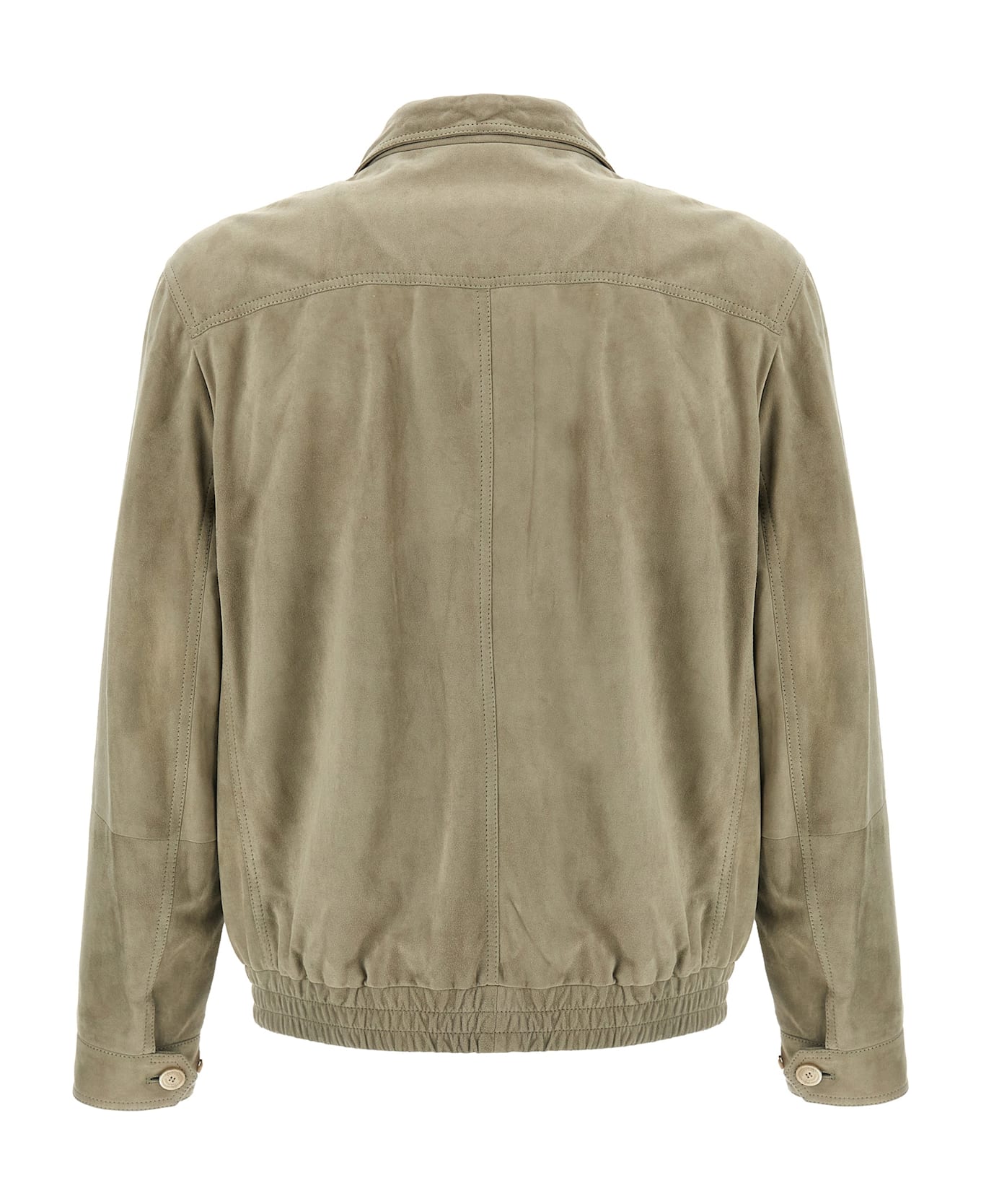 Brunello Cucinelli Suede Jacket - Gray