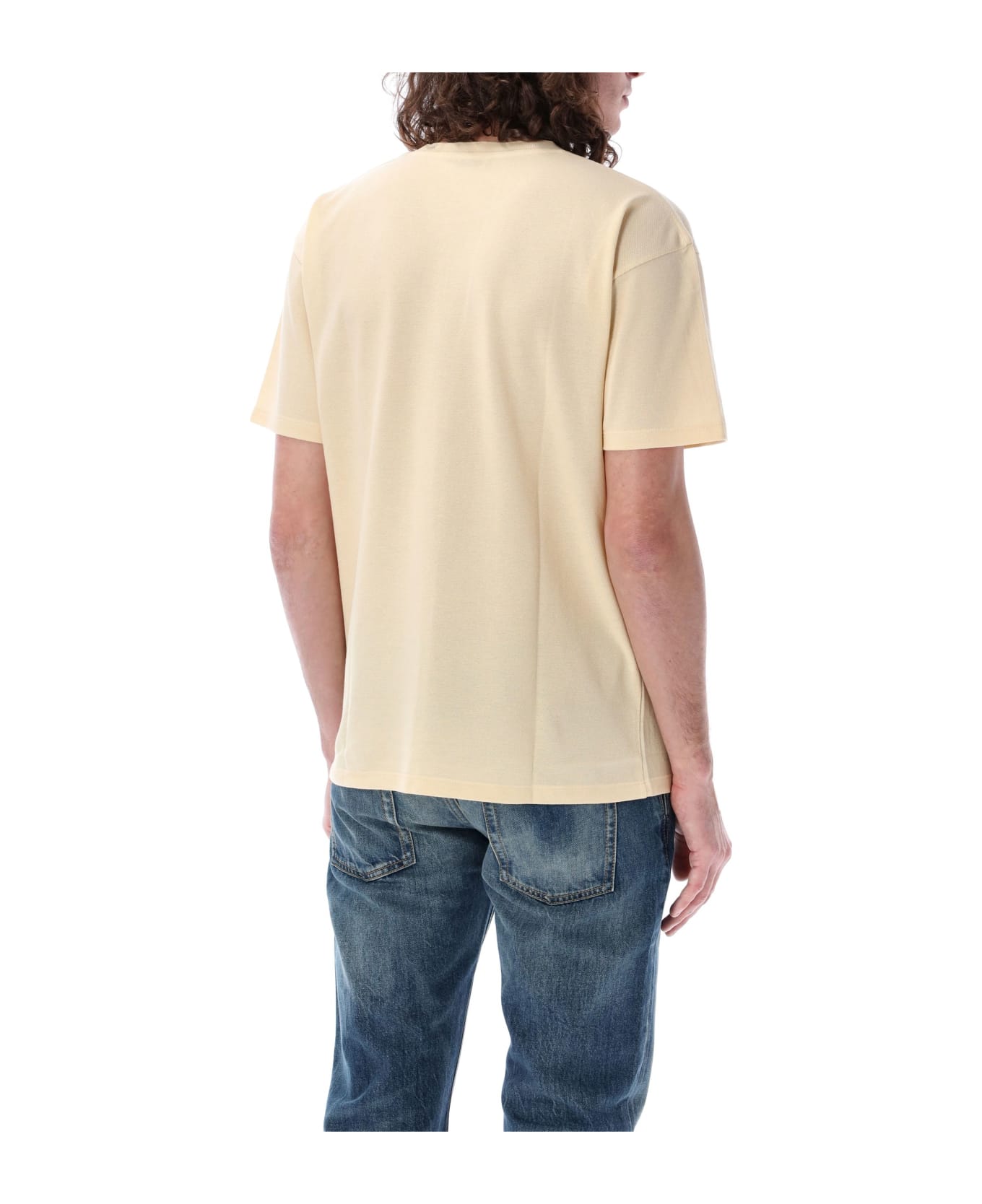 Saint Laurent Piquet T-shirt - YELLOW