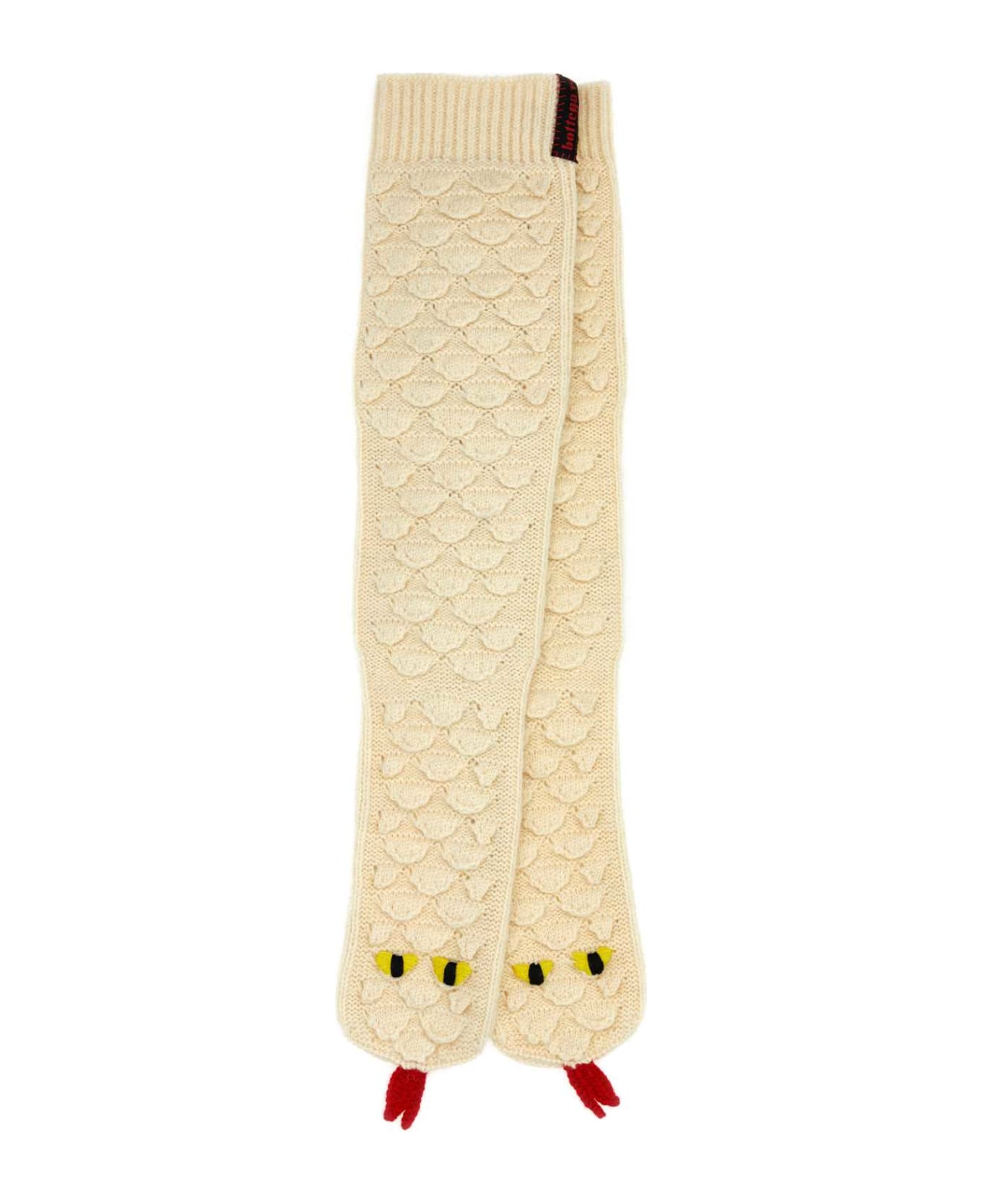 Bottega Veneta Ivory Wool Socks - DOVE