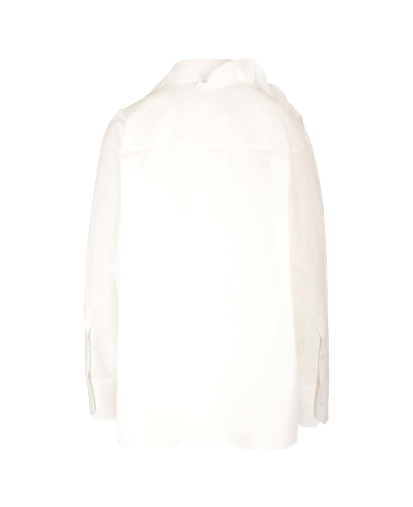 Valentino Rose Detail Shirt - White