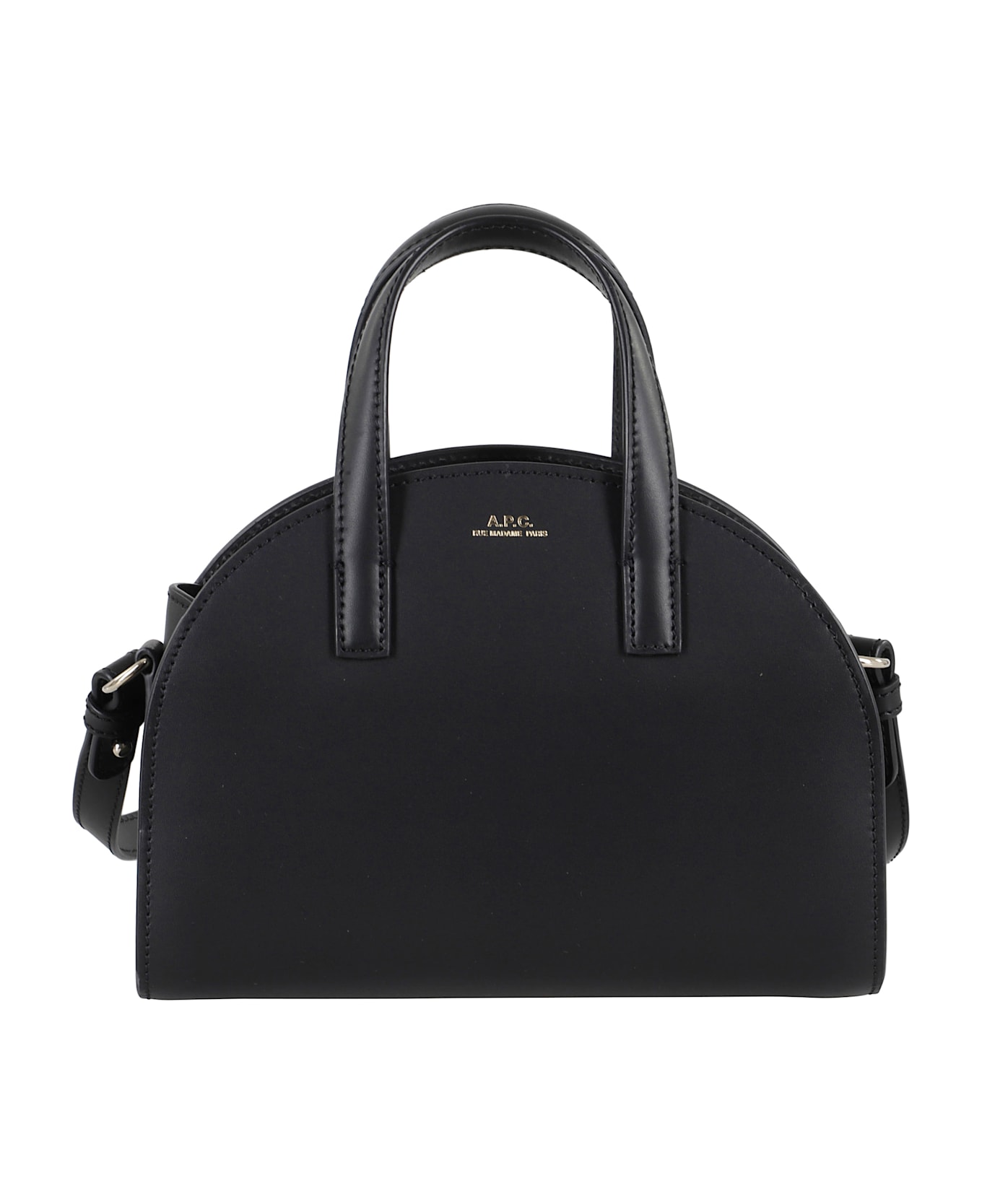 A.P.C. Tote Demi Lune Small - Lzz Black