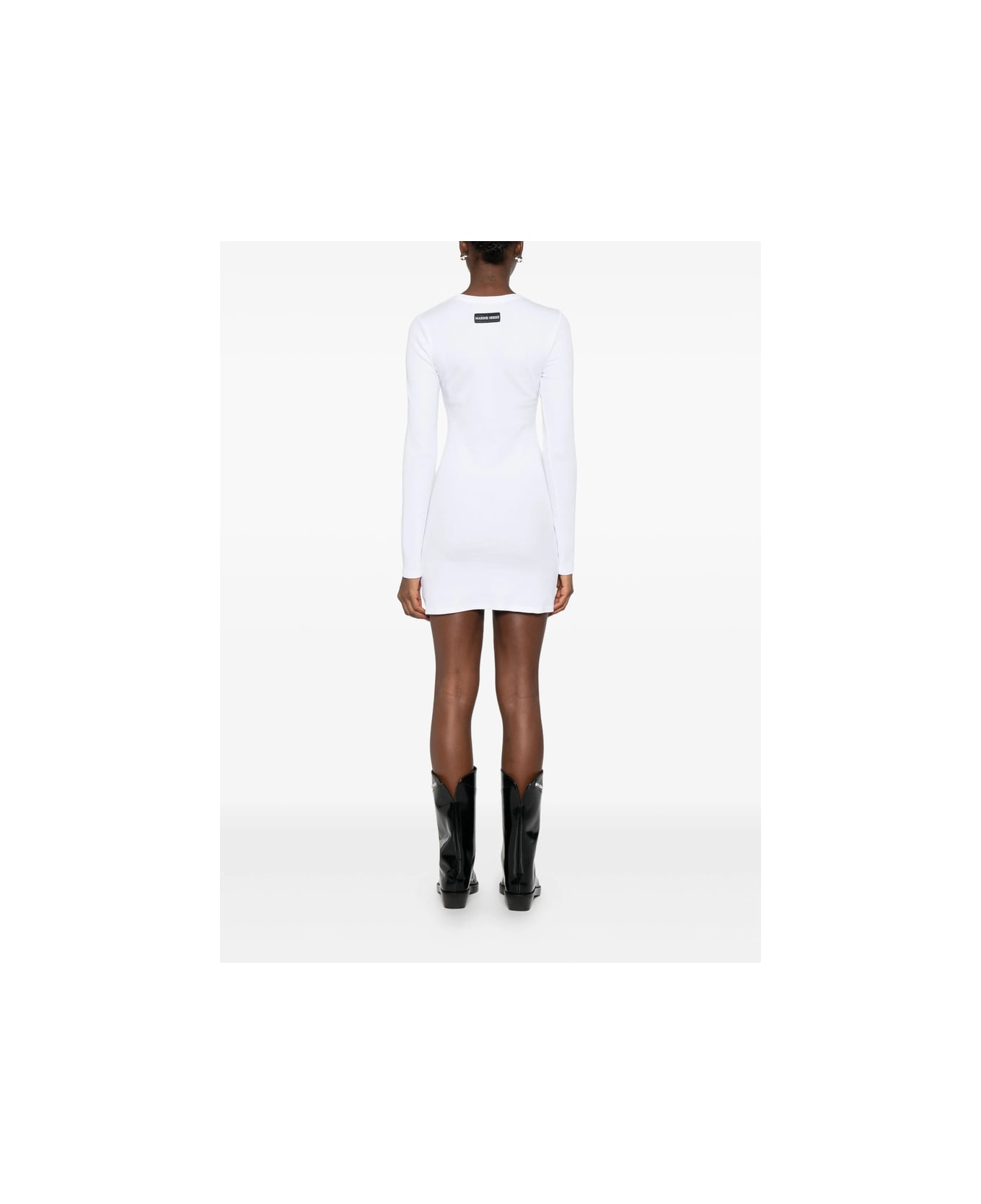 Marine Serre Dress - WHITE