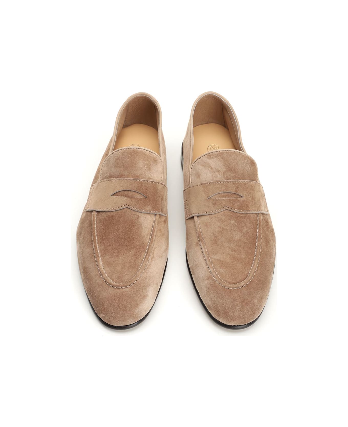Brunello Cucinelli Suede Loafers - Beige
