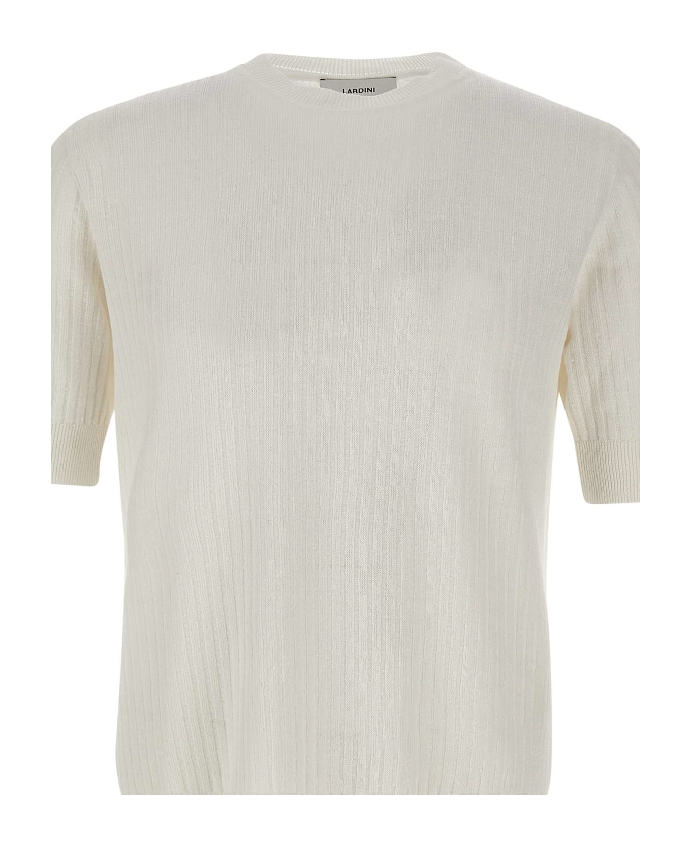 Lardini Linen And Cotton T-shirt - WHITE