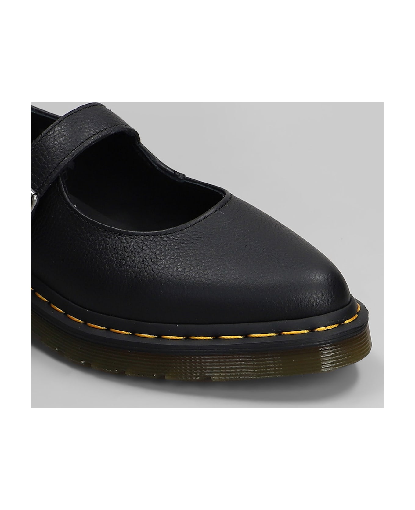 Dr. Martens Elphie Mj Loafers In Black Leather - black