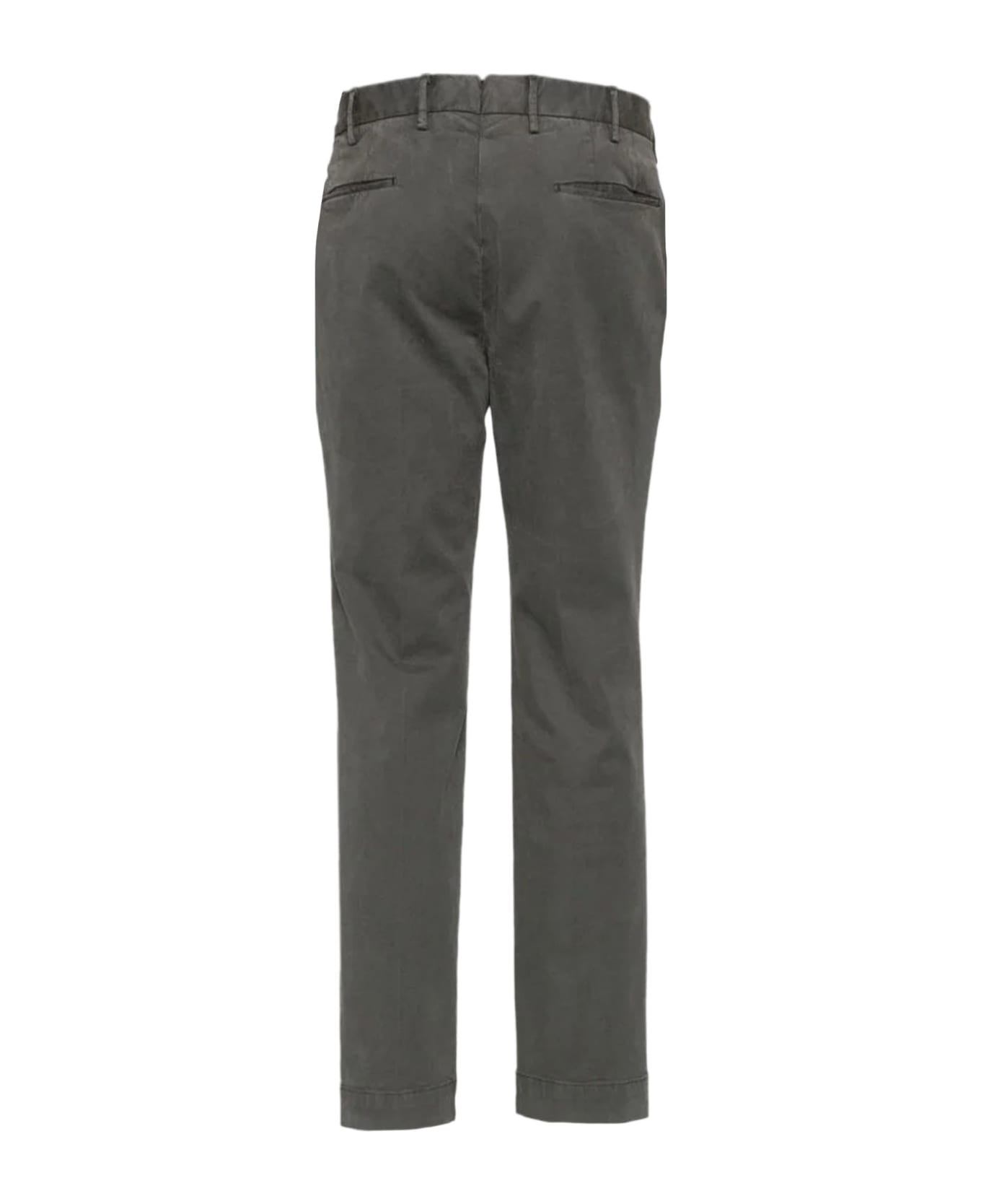 Incotex Grey Stretch-cotton Trousers - Grey