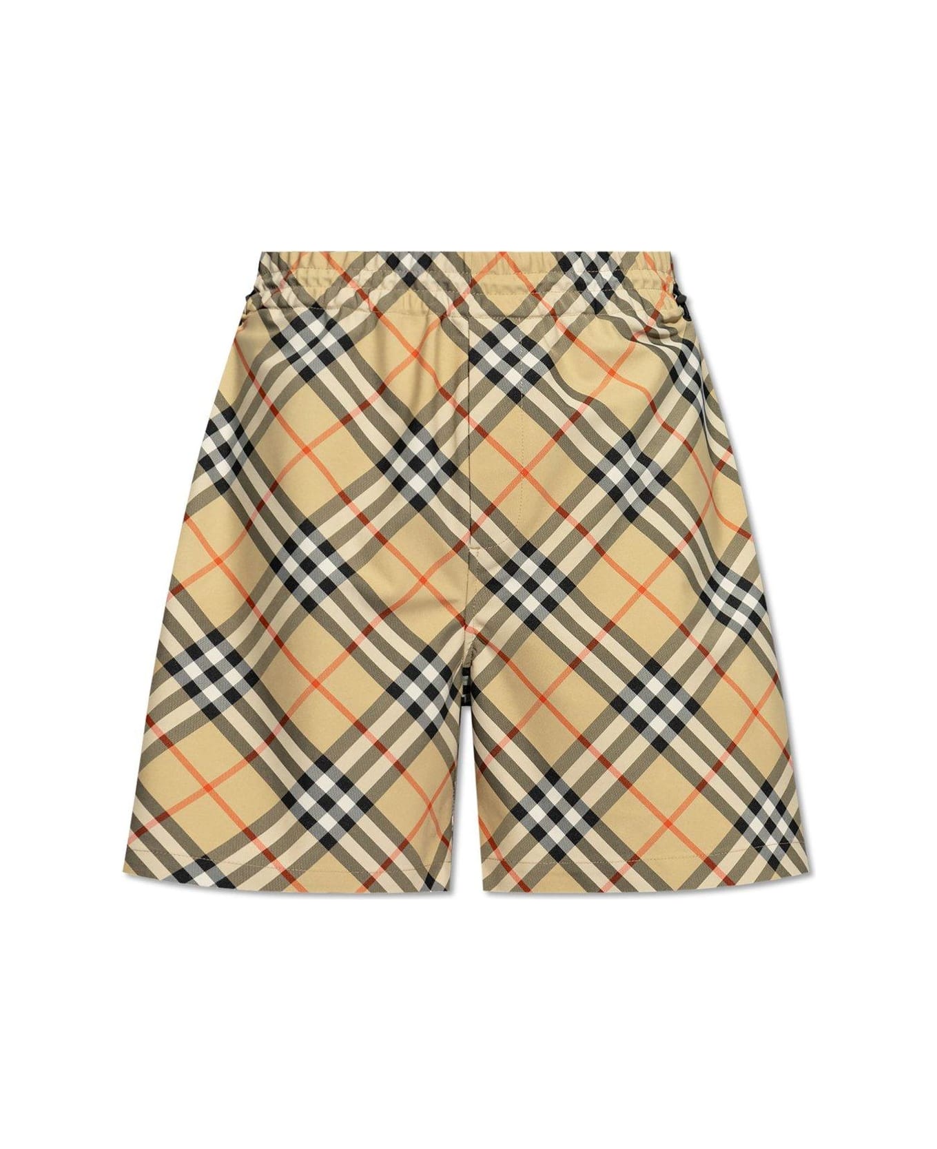 Burberry Vintage Check-printed Mid-rise Drawstring Shorts ショートパンツ