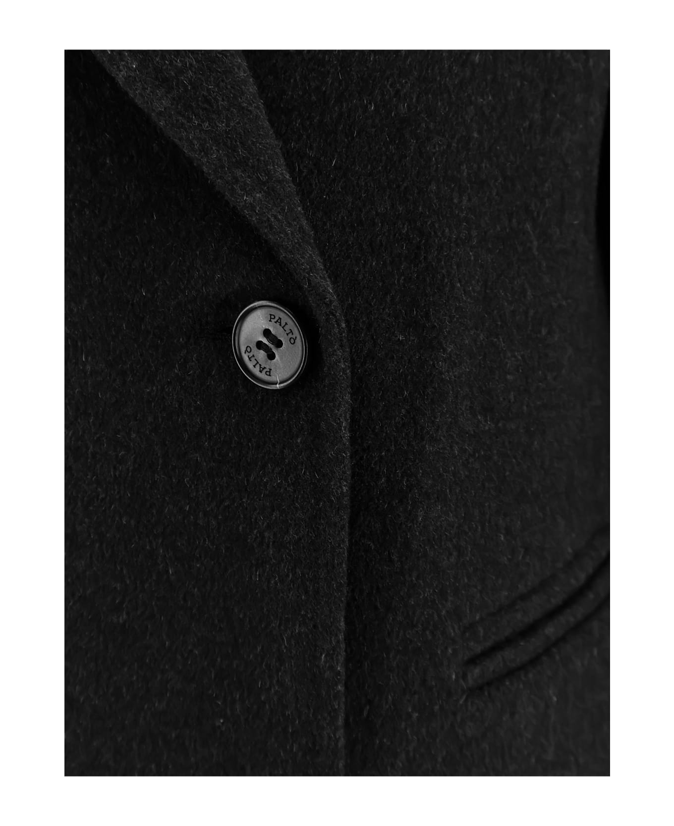 Paltò Ariella Double-breasted Wool Coat - Black