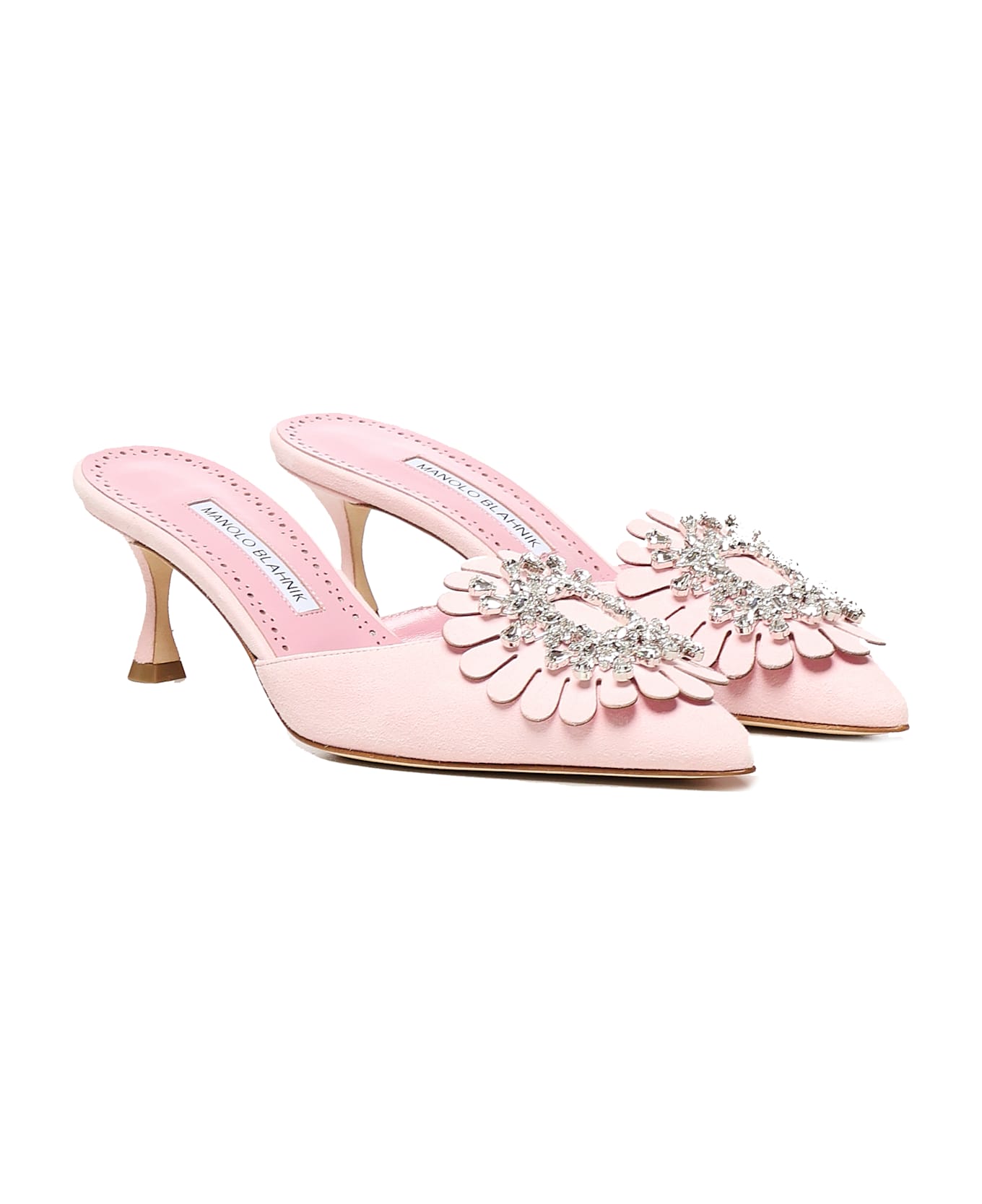 Manolo Blahnik Shogmuo Mules - Pink