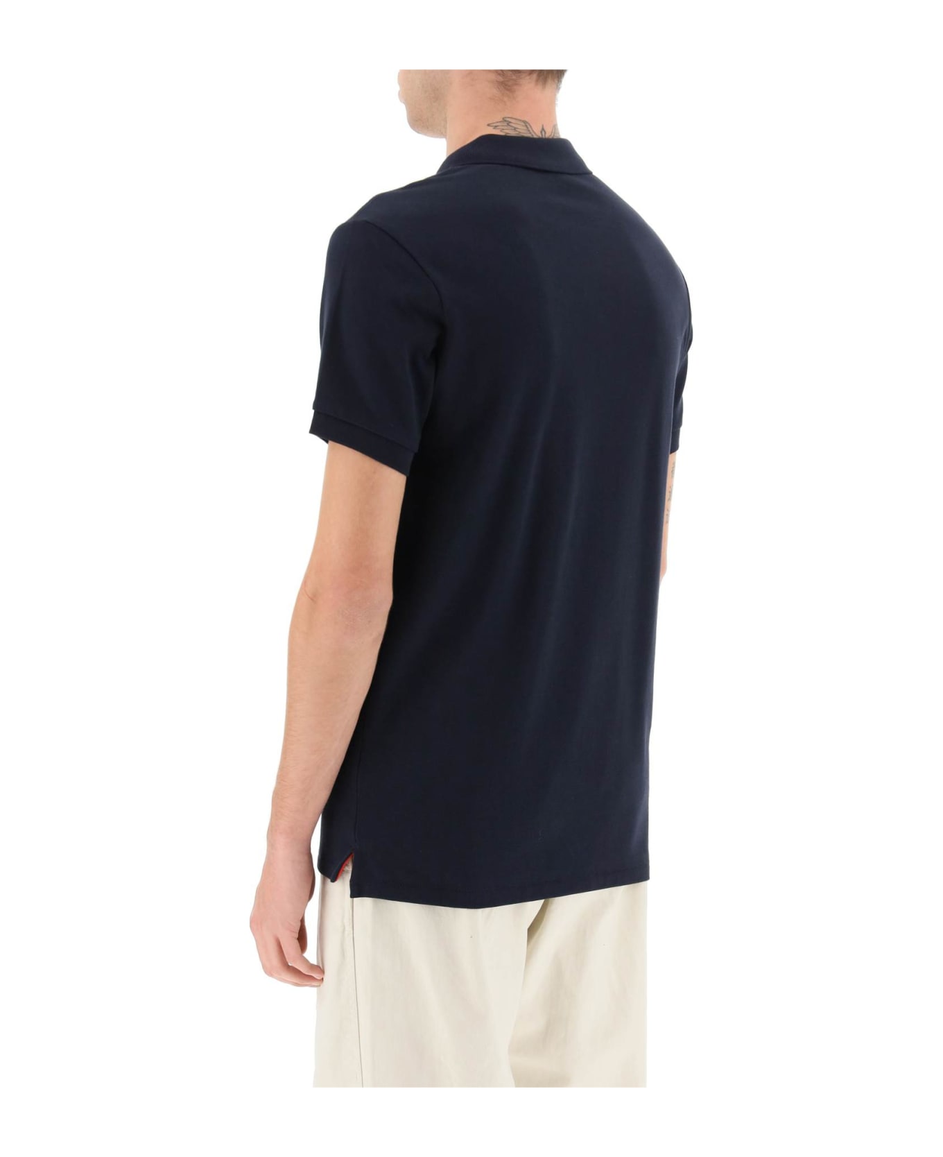 PS by Paul Smith Slim Fit Polo Shirt In Organic Cotton - VERY DARK NAVY (Blue)