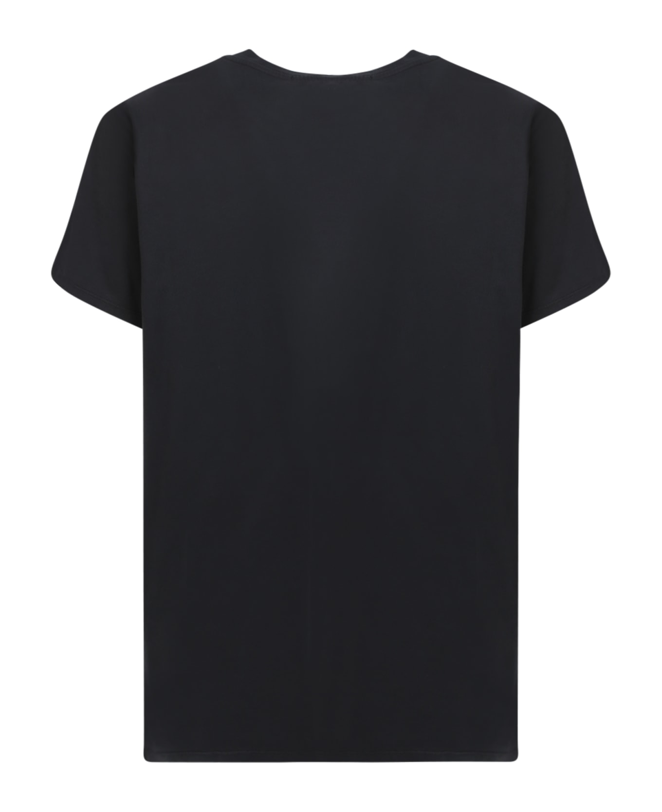 14 Bros Front Print Black T-shirt - Black