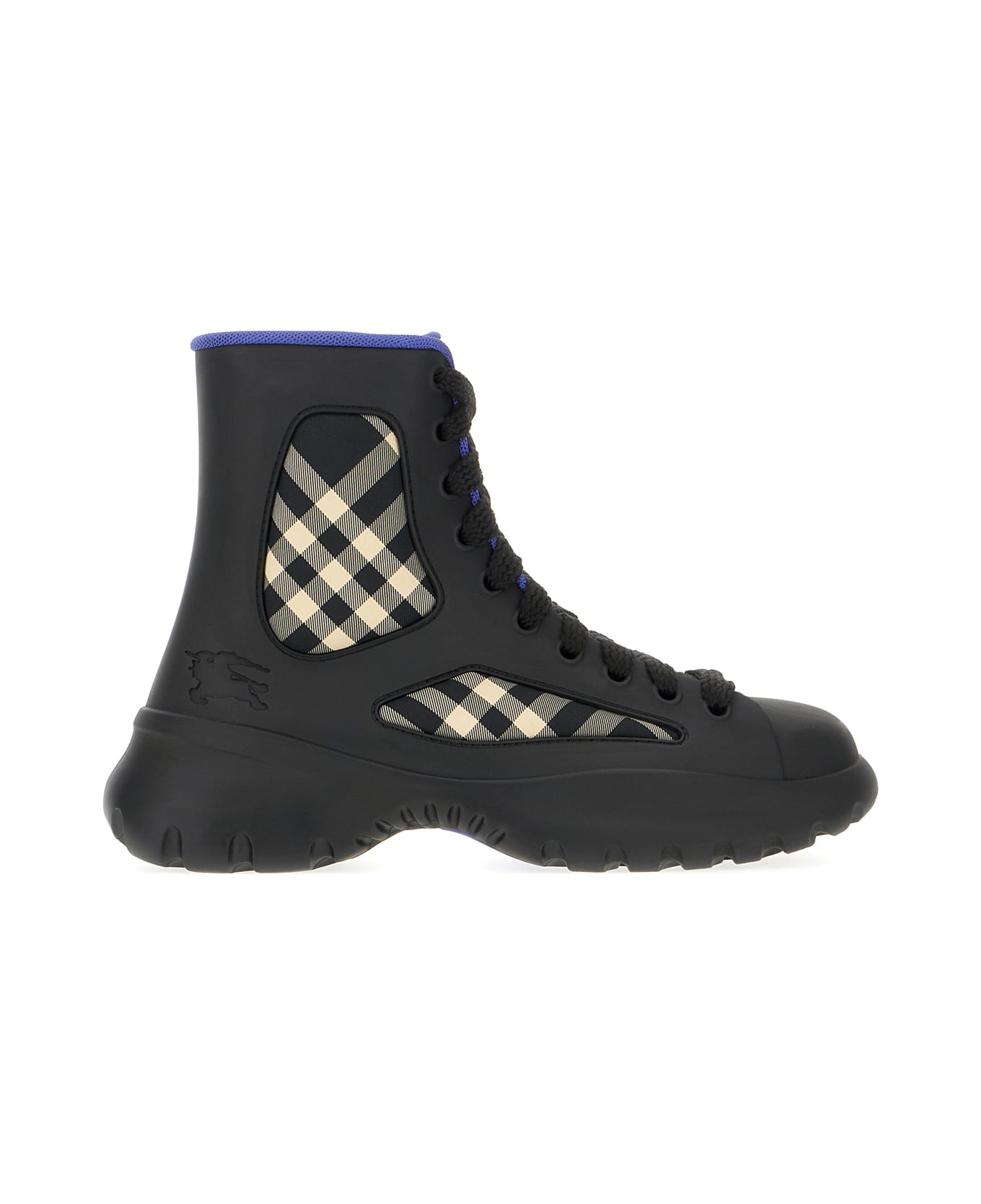 Burberry Black Rubber Boots - BLACK IP CHK