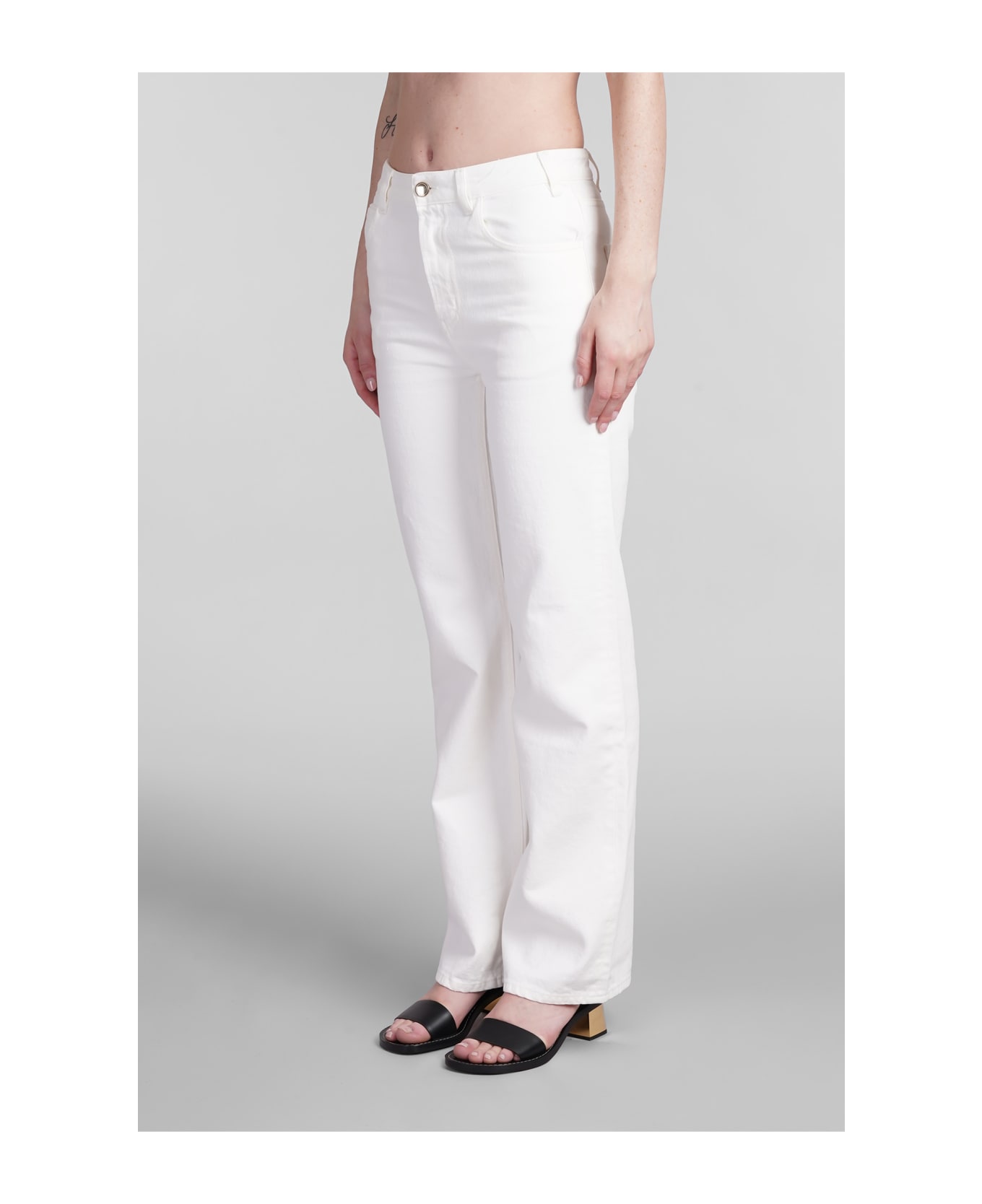 Chloé Jeans In White Cotton - white