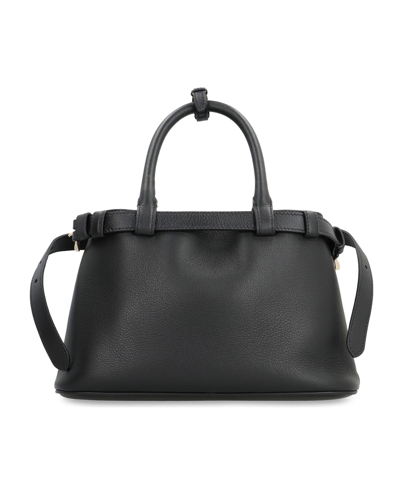 Prada Buckle Small Leather Bag - black