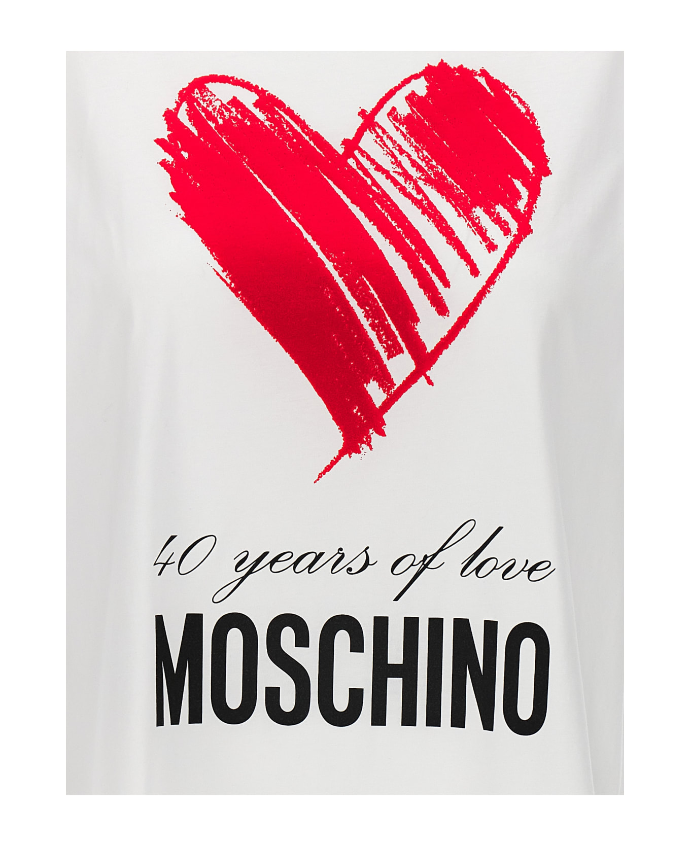 Moschino '40 Years Of Love' T-shirt - White Tシャツ