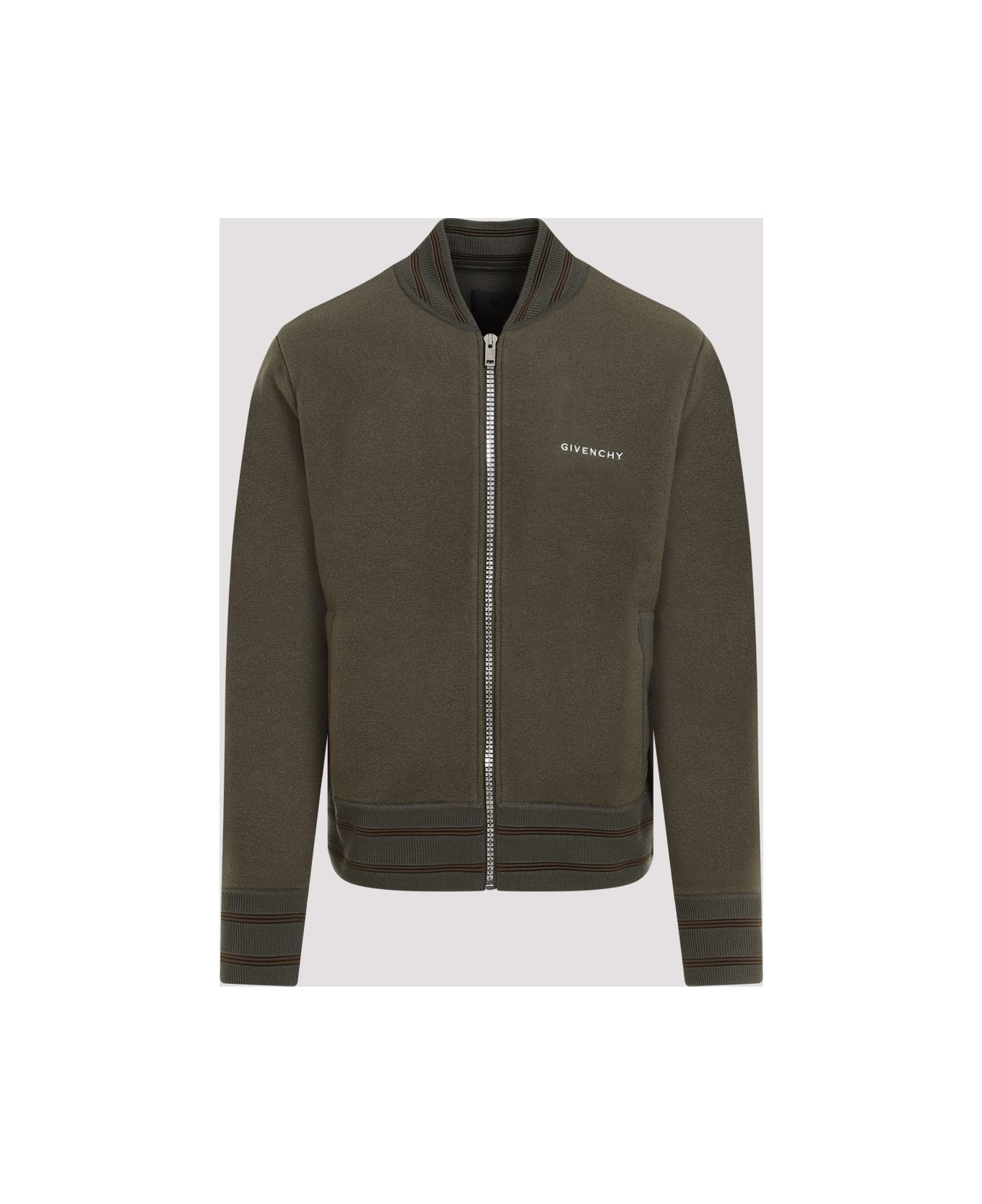 Givenchy Knitted Varsity Jacket - Khaki