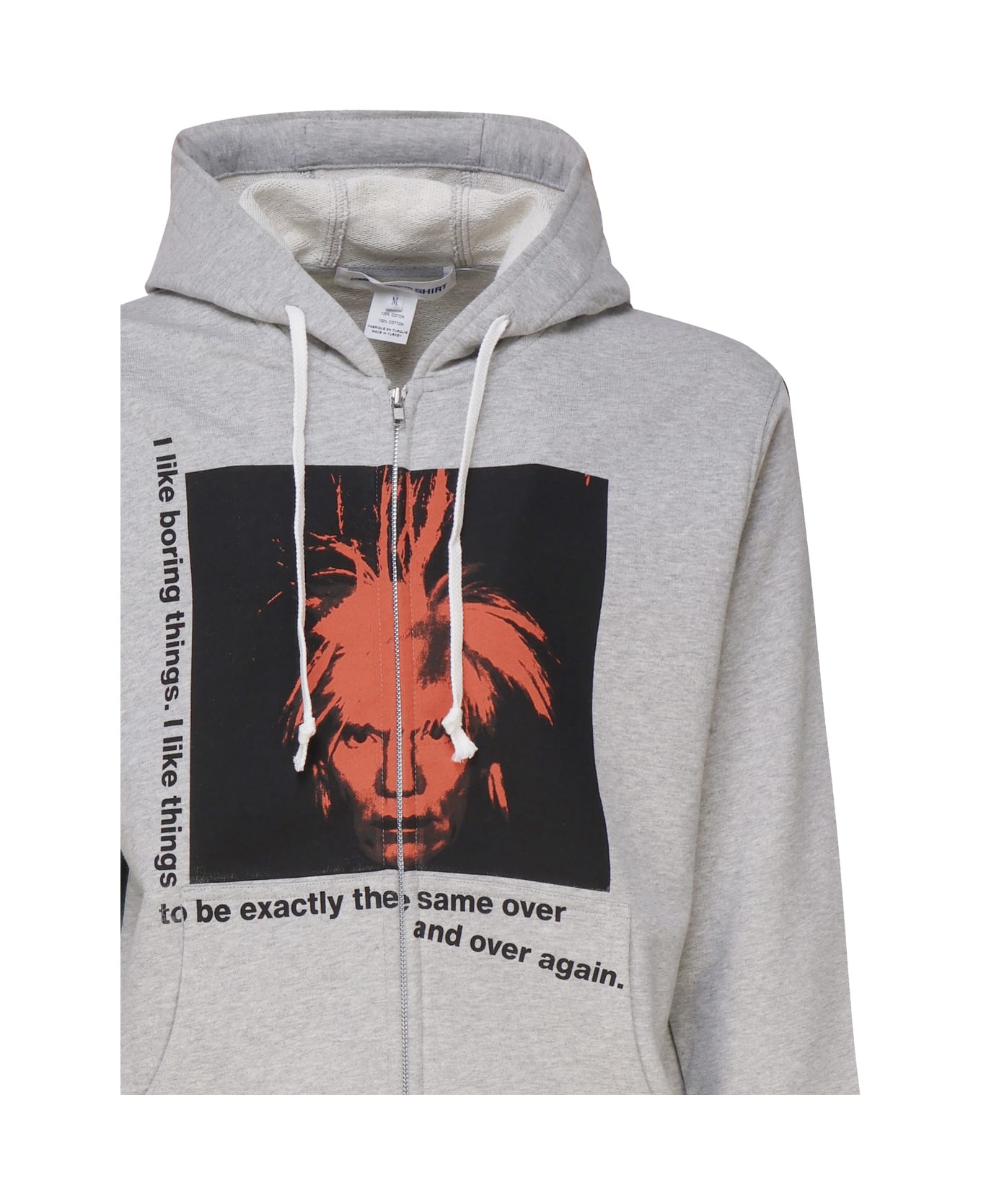 Comme des Garçons Cotton Sweatshirt With Andy Warhol Print - Grey