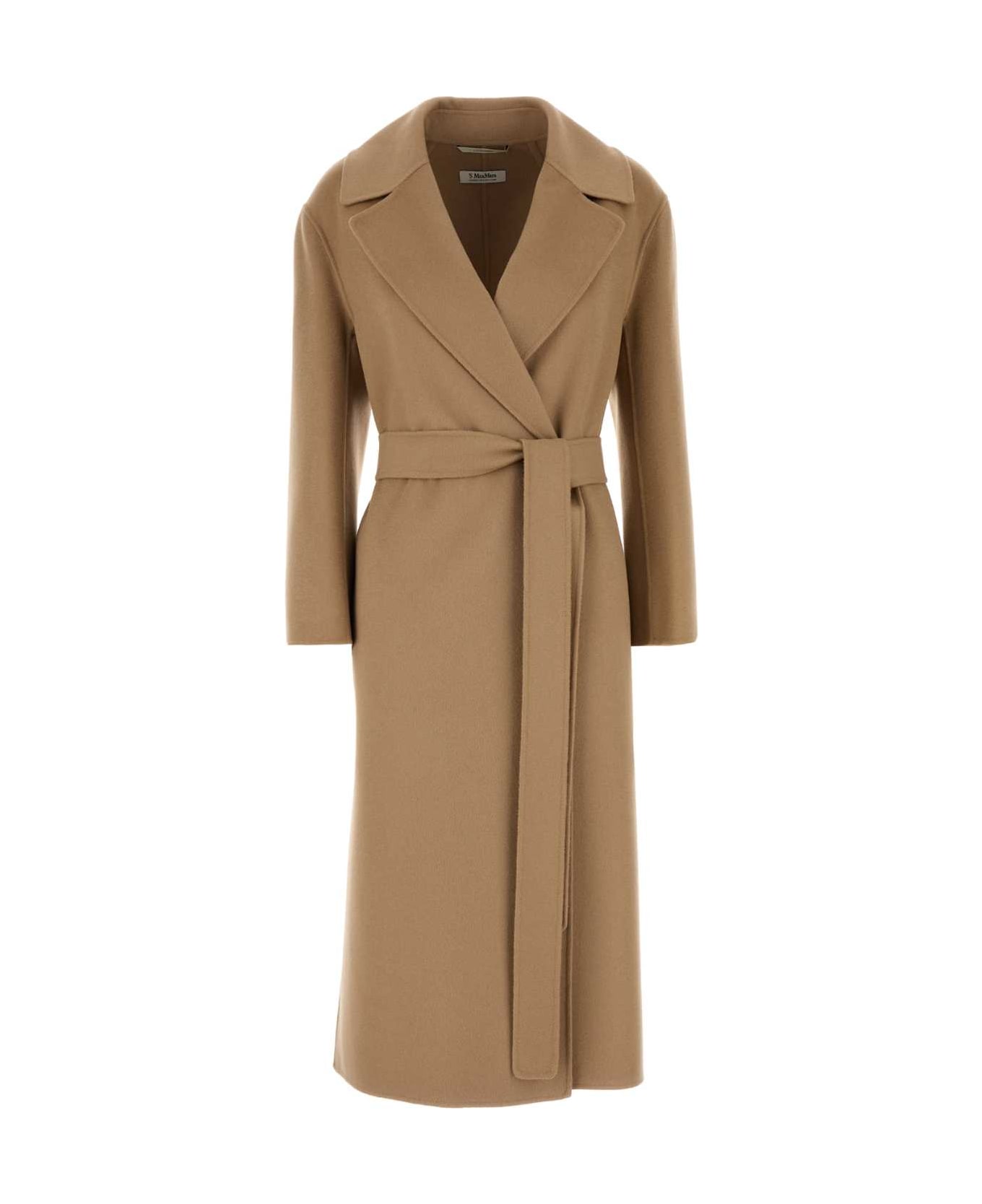 
S Max Mara Camel Wool Livia Coat - CAMMELLO