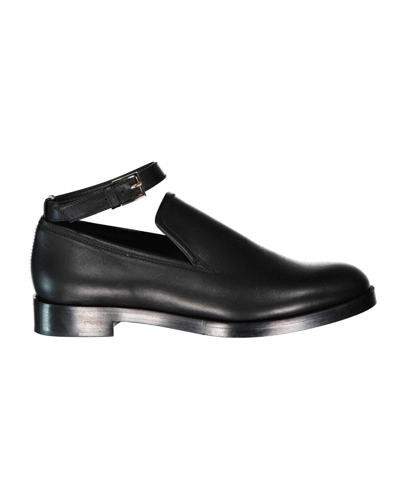 Max Mara Accessori Lawrie Leather Loafers - Black