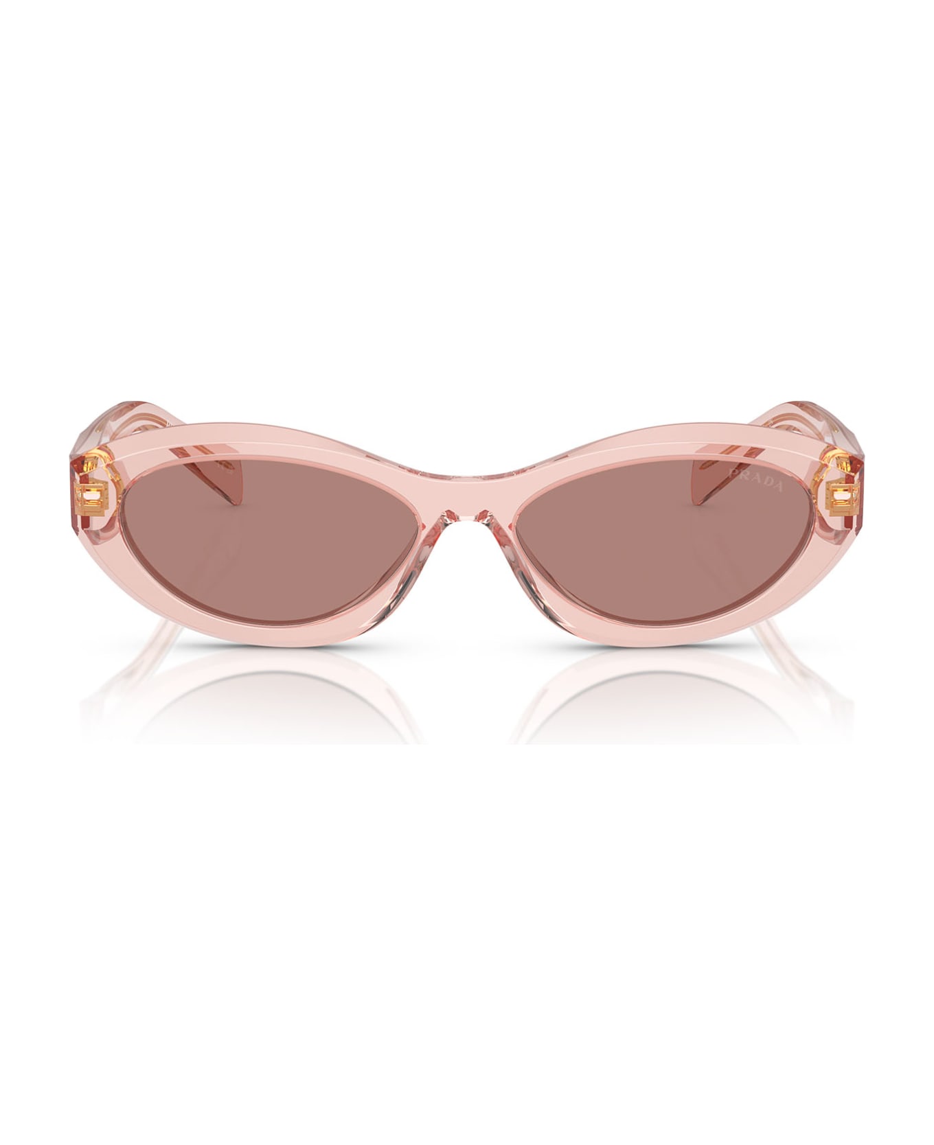 Prada Eyewear Pr 26zs Transparent Peach Sunglasses - Transparent Peach