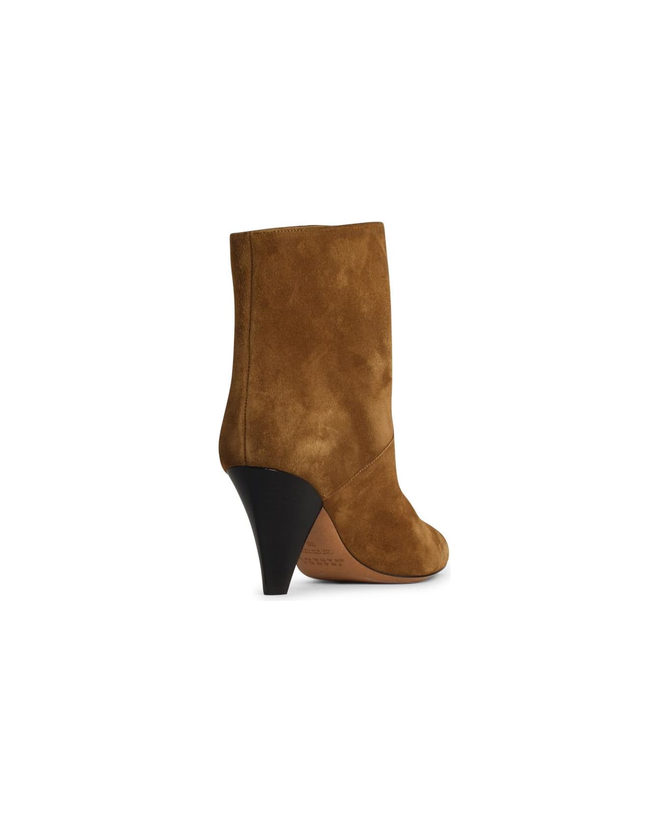 Isabel Marant Loline Brown Suede Boots - BEIGE