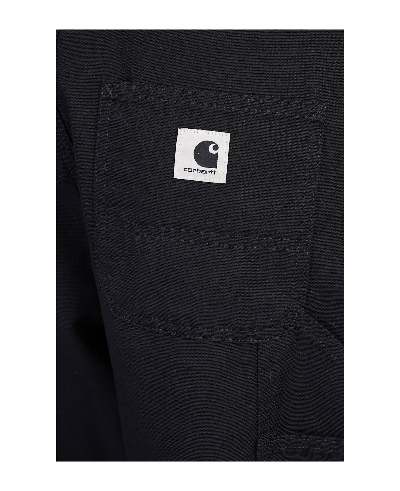 Carhartt Brandon Single Knee Pants In Black Cotton - black