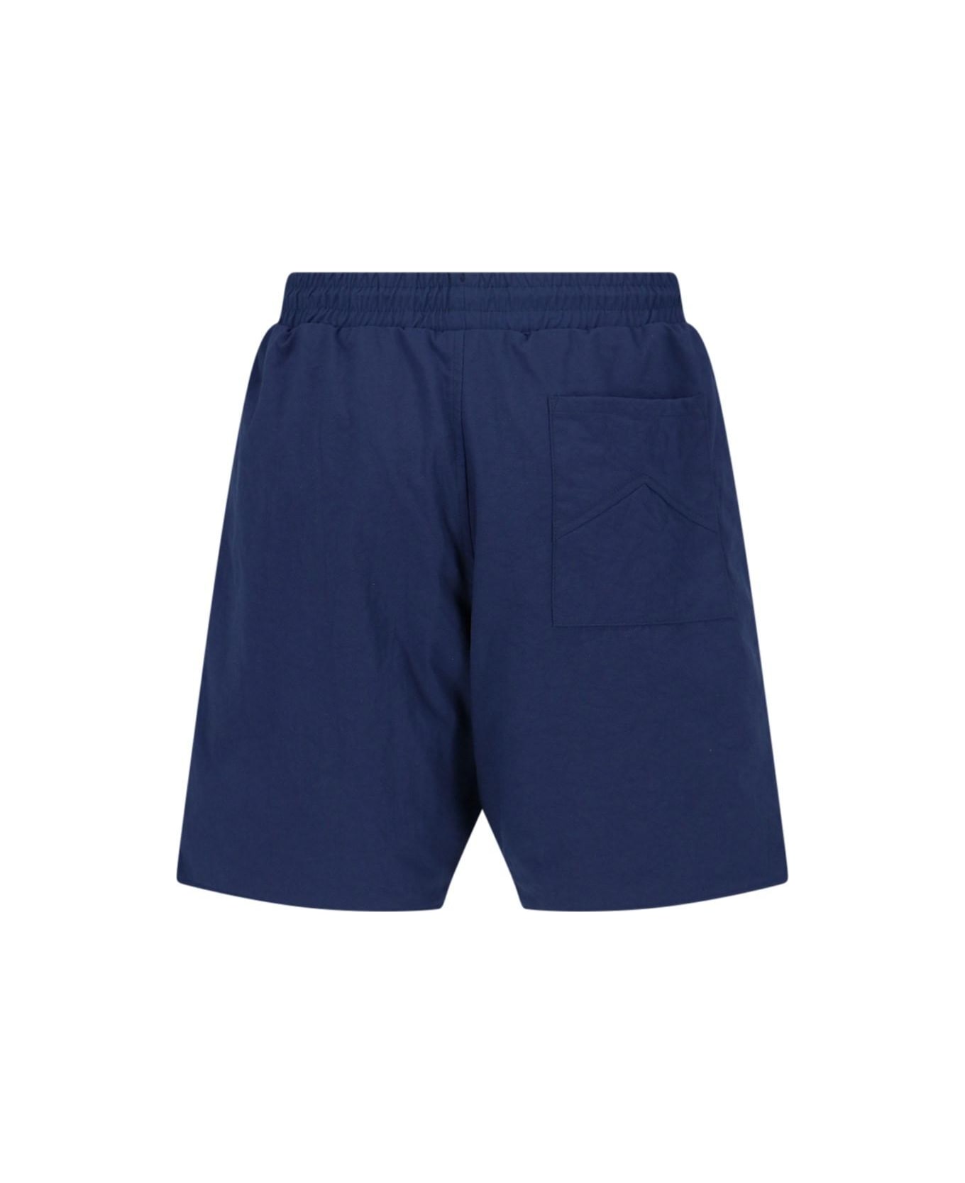 Rhude Logo Jogger Shorts - BLUE