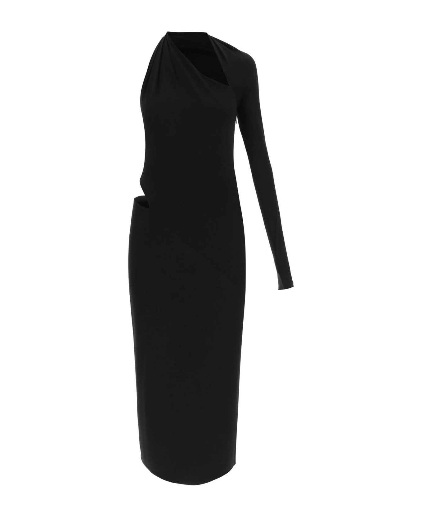 Versace Cut Out Jersey Dress - BLACK (Black)