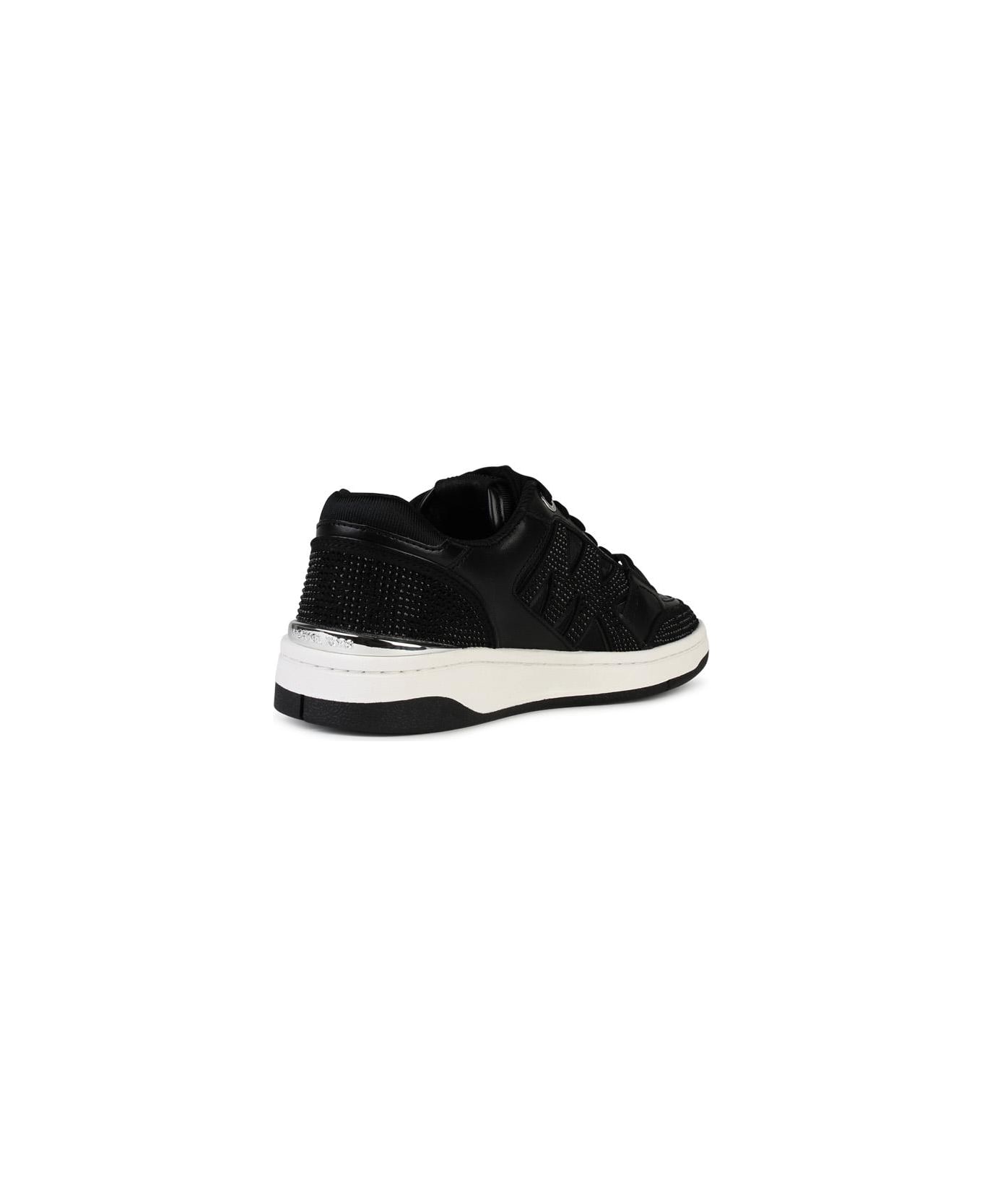 MICHAEL Michael Kors 'rebel' Black Leather Sneakers - Black