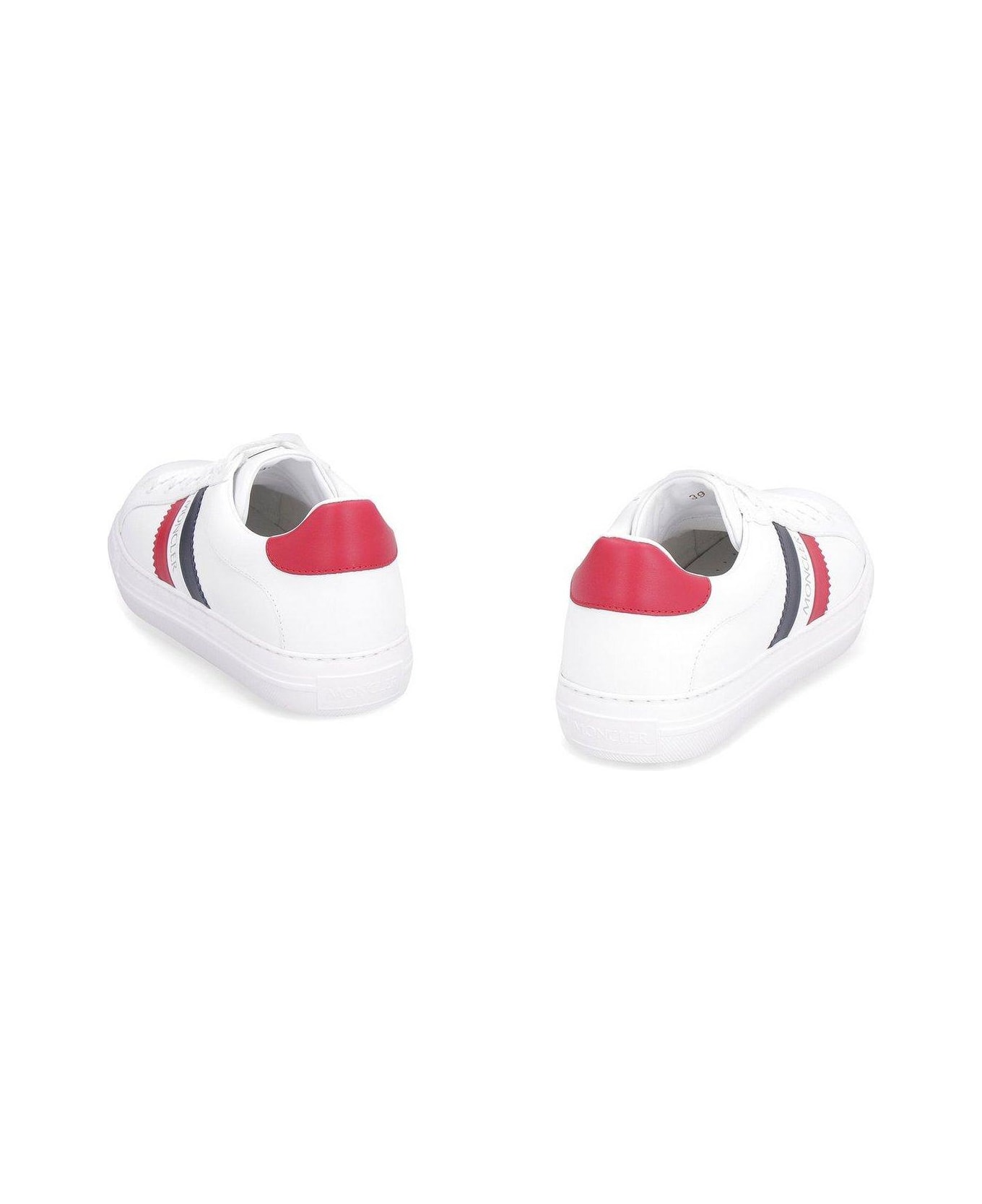Moncler Stripe-detail Low-top Sneakers - WHITE