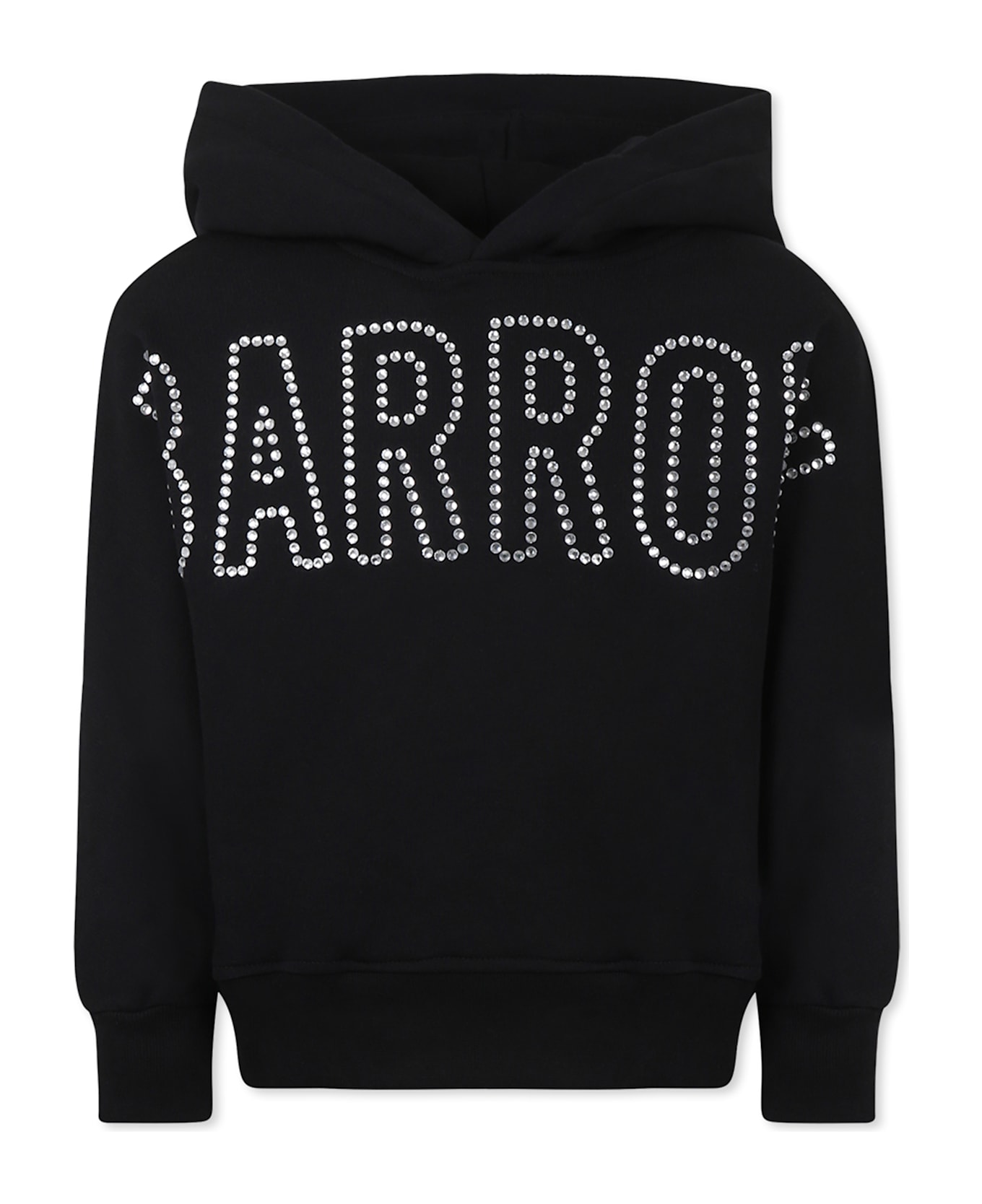 Barrow Black Sweatshirt For Girl With Logo - Black
