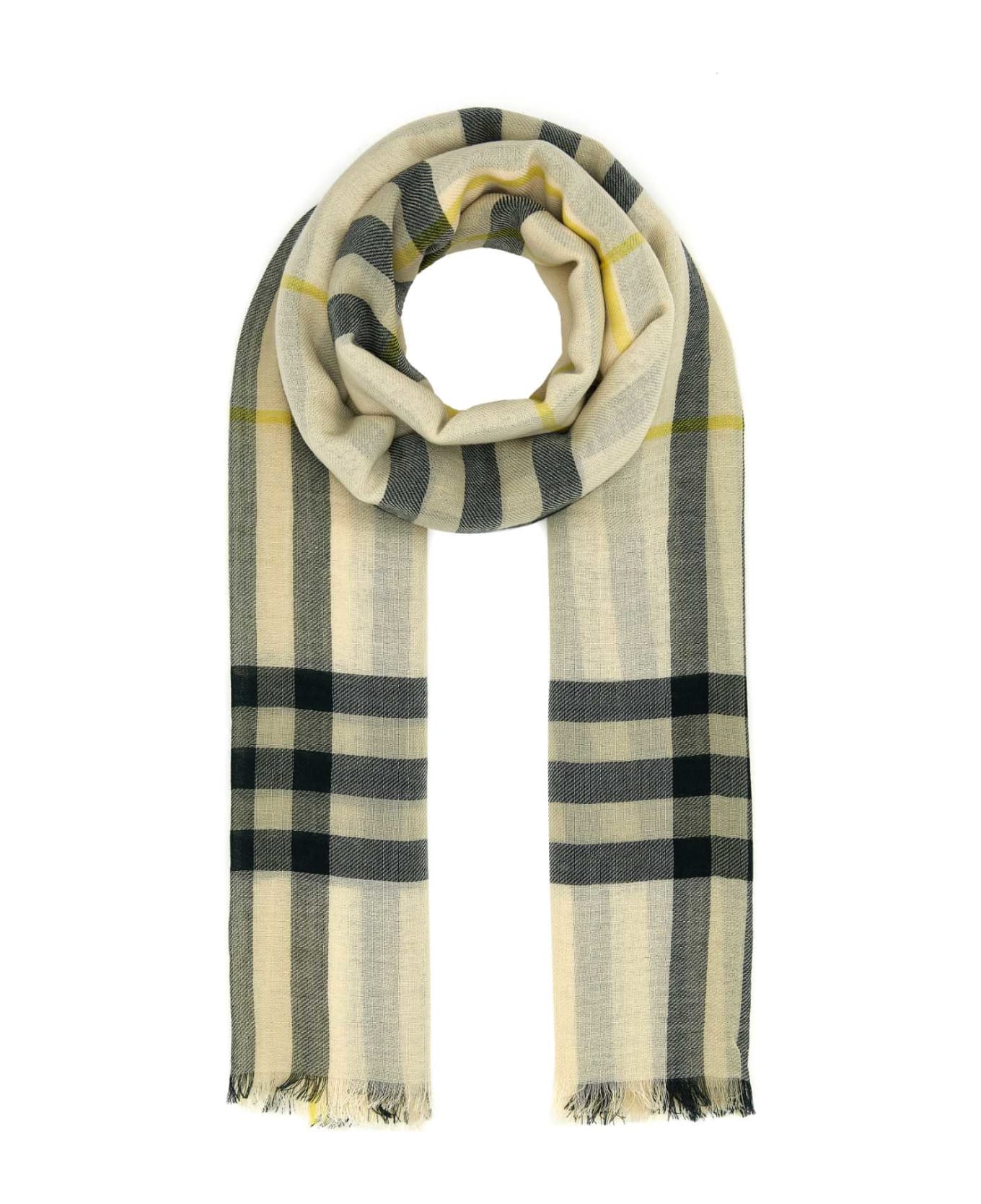 Burberry Embroidered Wool Scarf - CANDLE