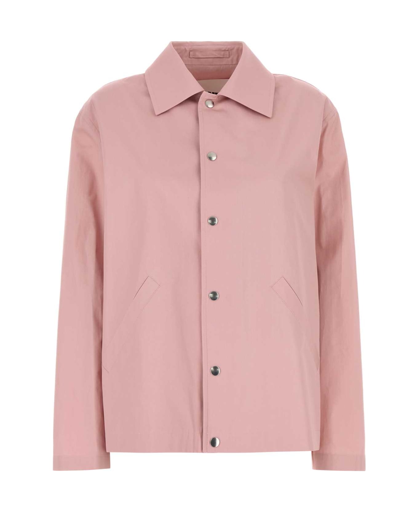 Jil Sander Pink Taffeta Jacket - NEON ROSE